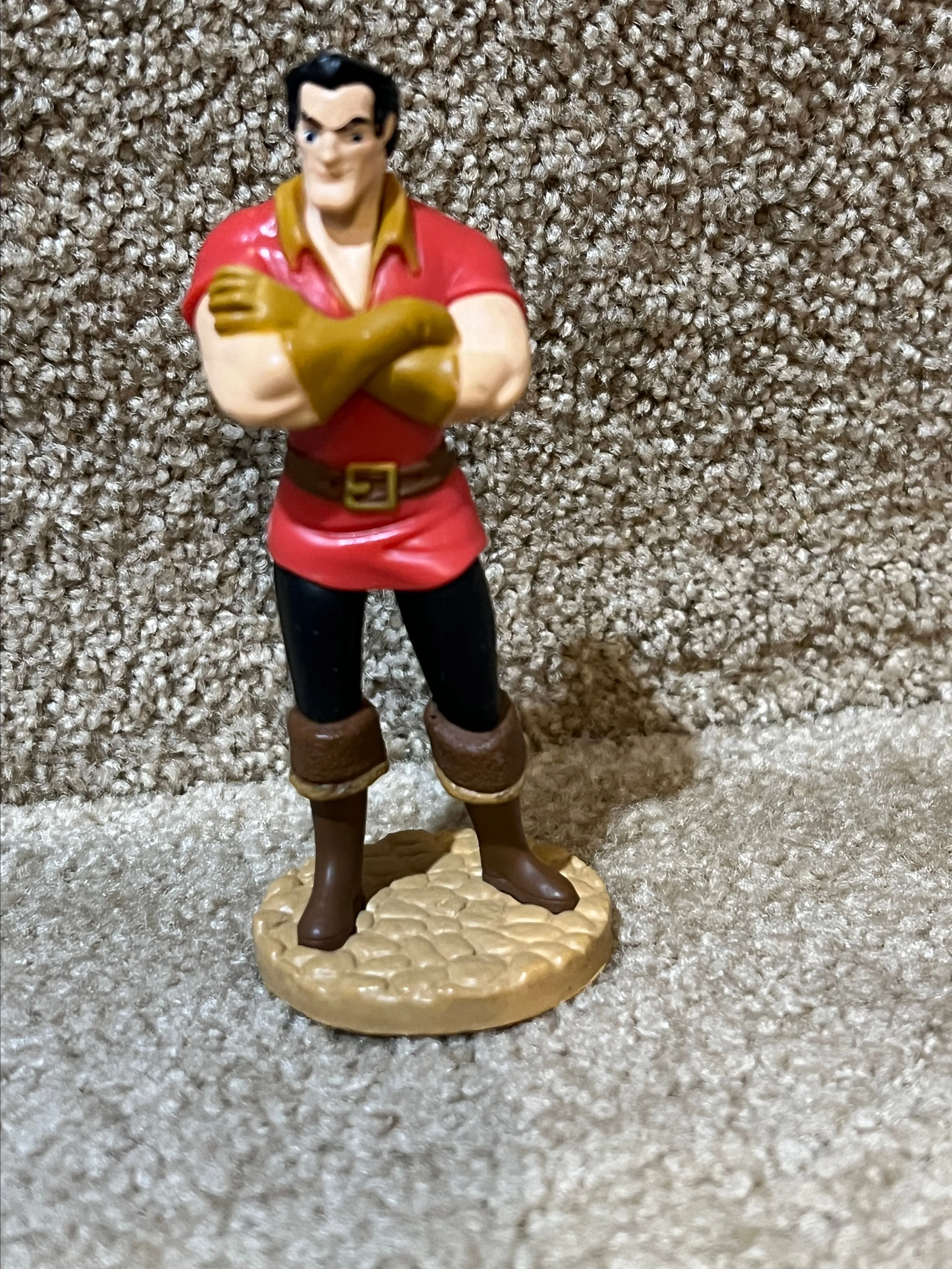 Product image for Disney Beauty and the Beast Gaston 4” Tall PVC Figure Cake Topper