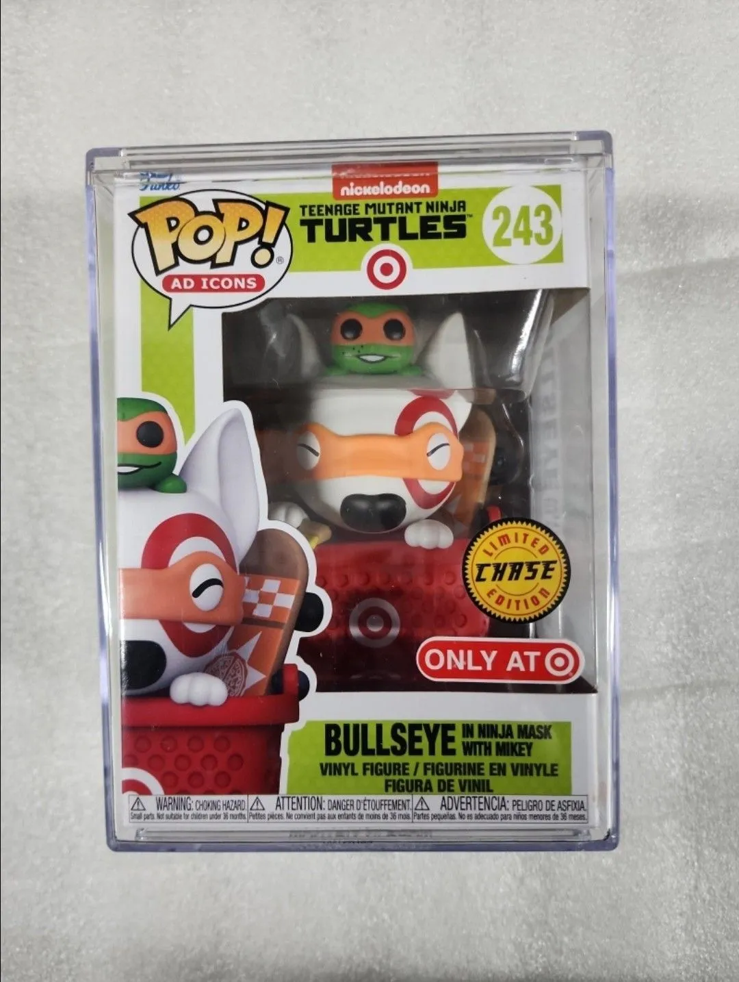 Product image for POP Case Bullseye in Ninja Mask Funko Pop with Mikey Vinyl Figure LIMITED Edition CHASE