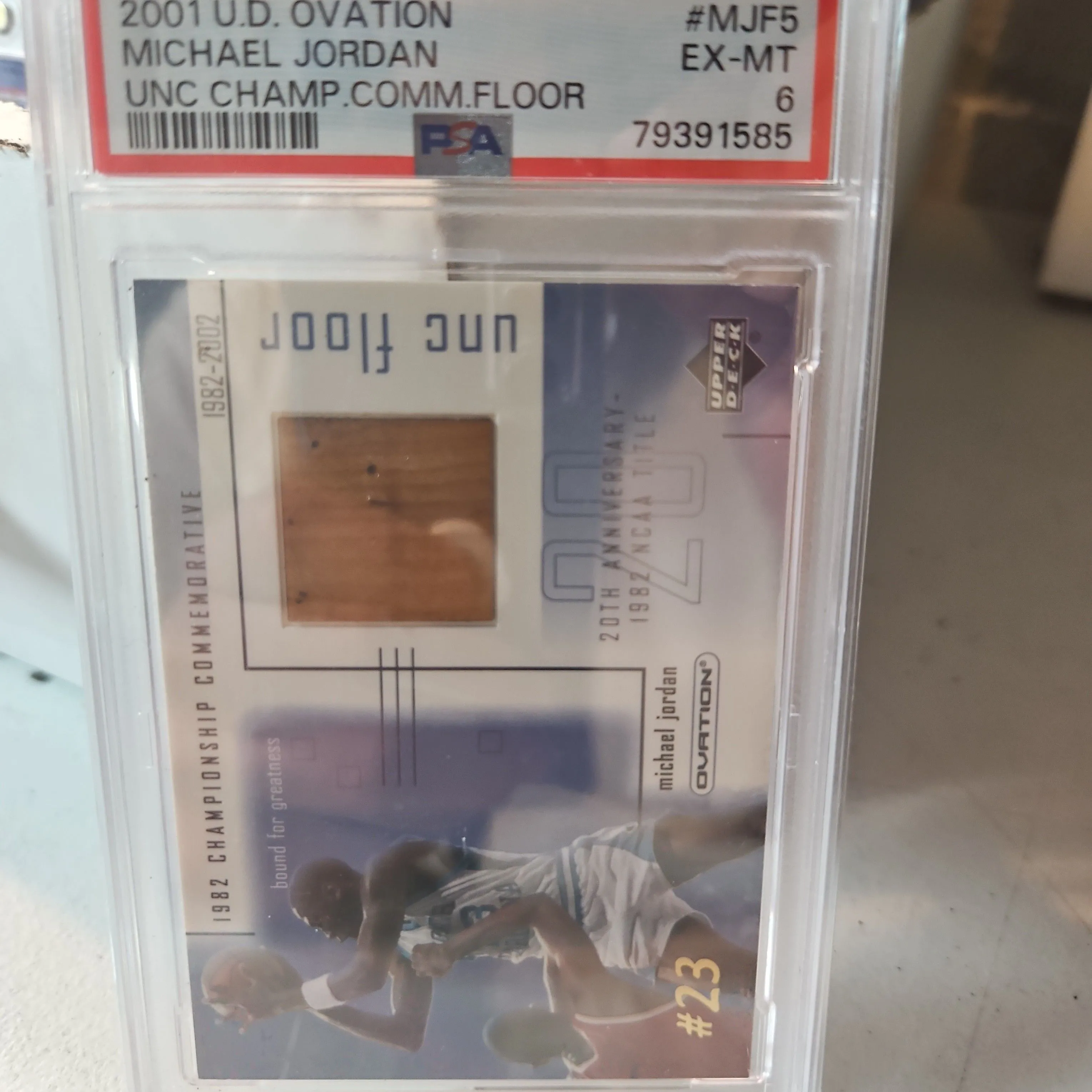 Product image for MICHAEL JORDAN GAME USED FLOOR PSA 6