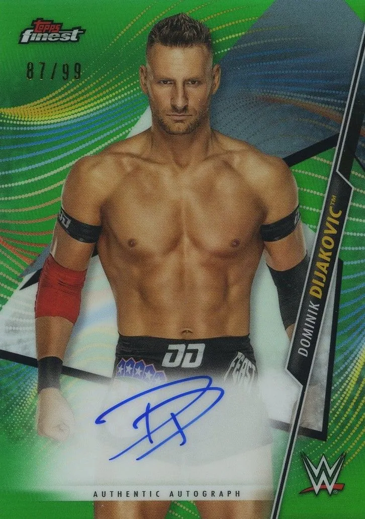 Product image for 2020 Topps Finest WWE Autograph Dominik Dijakovic A-DD #87/99