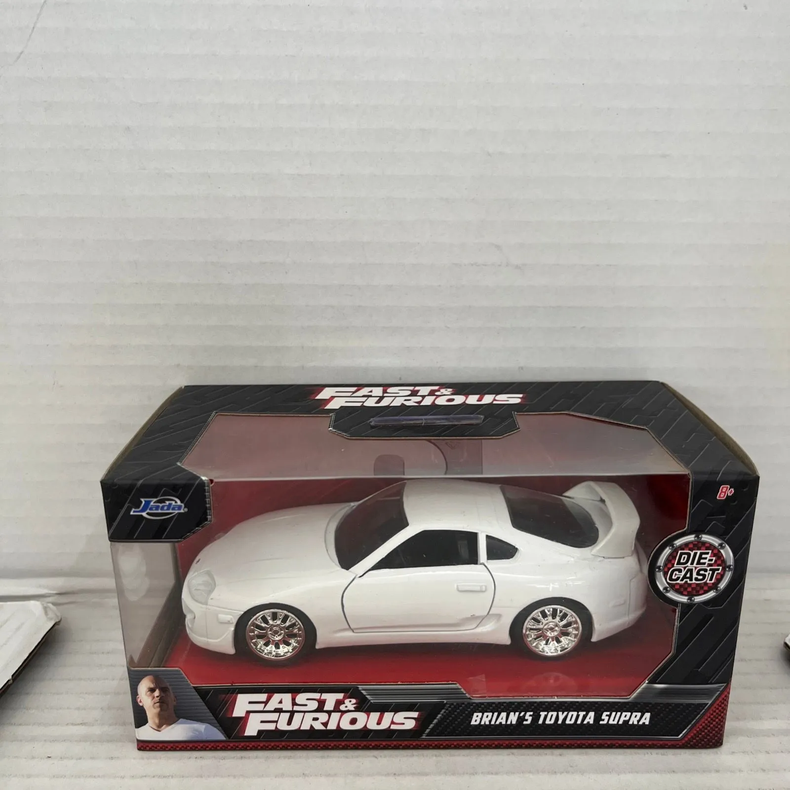 Product image for Jada Toys Fast & Furious Brian's Toyota Supra 1:32 White Diecast Car NIB