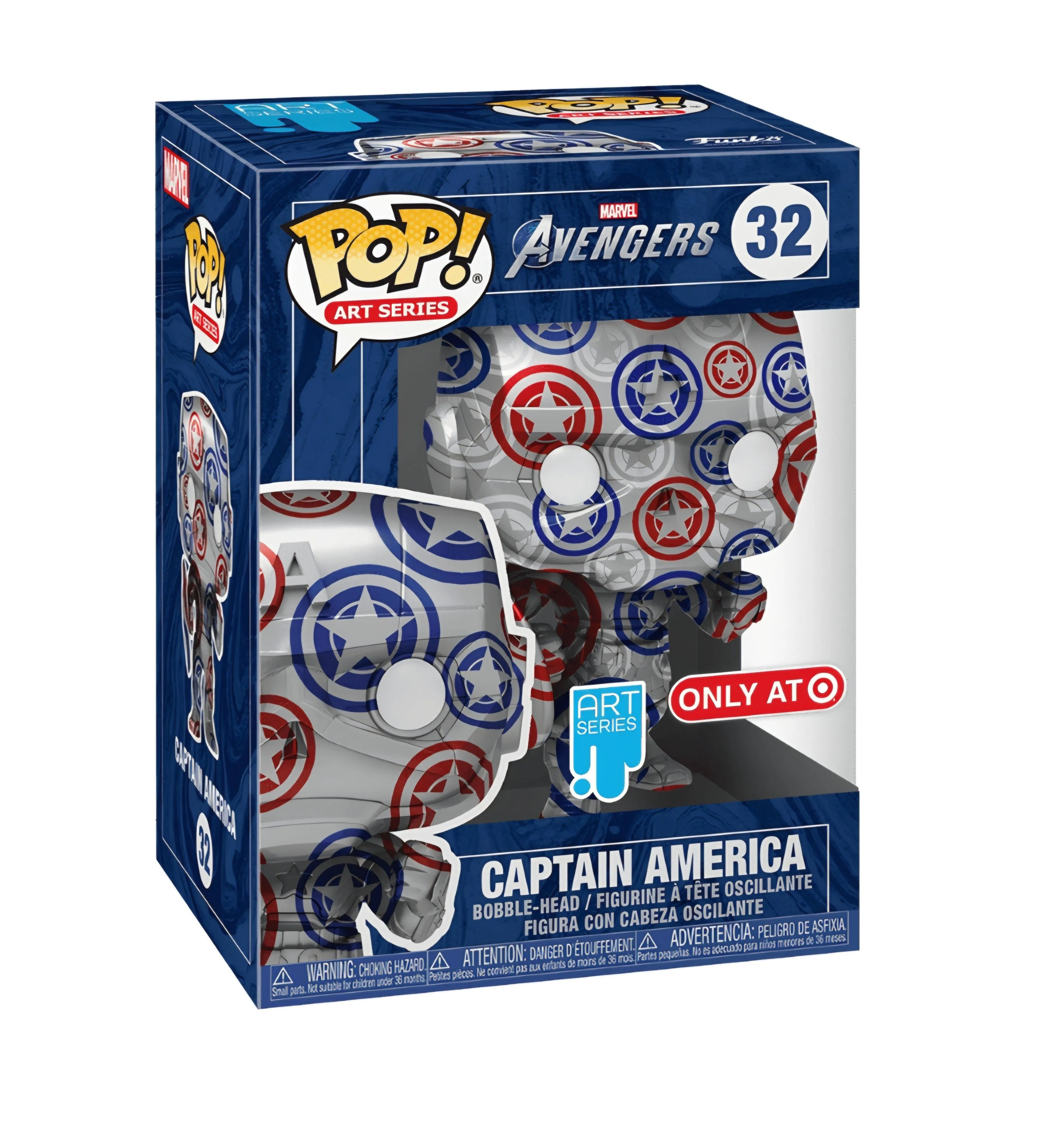 Product image for Captain America Funko Pop Art Series #32 w/Pop Protector