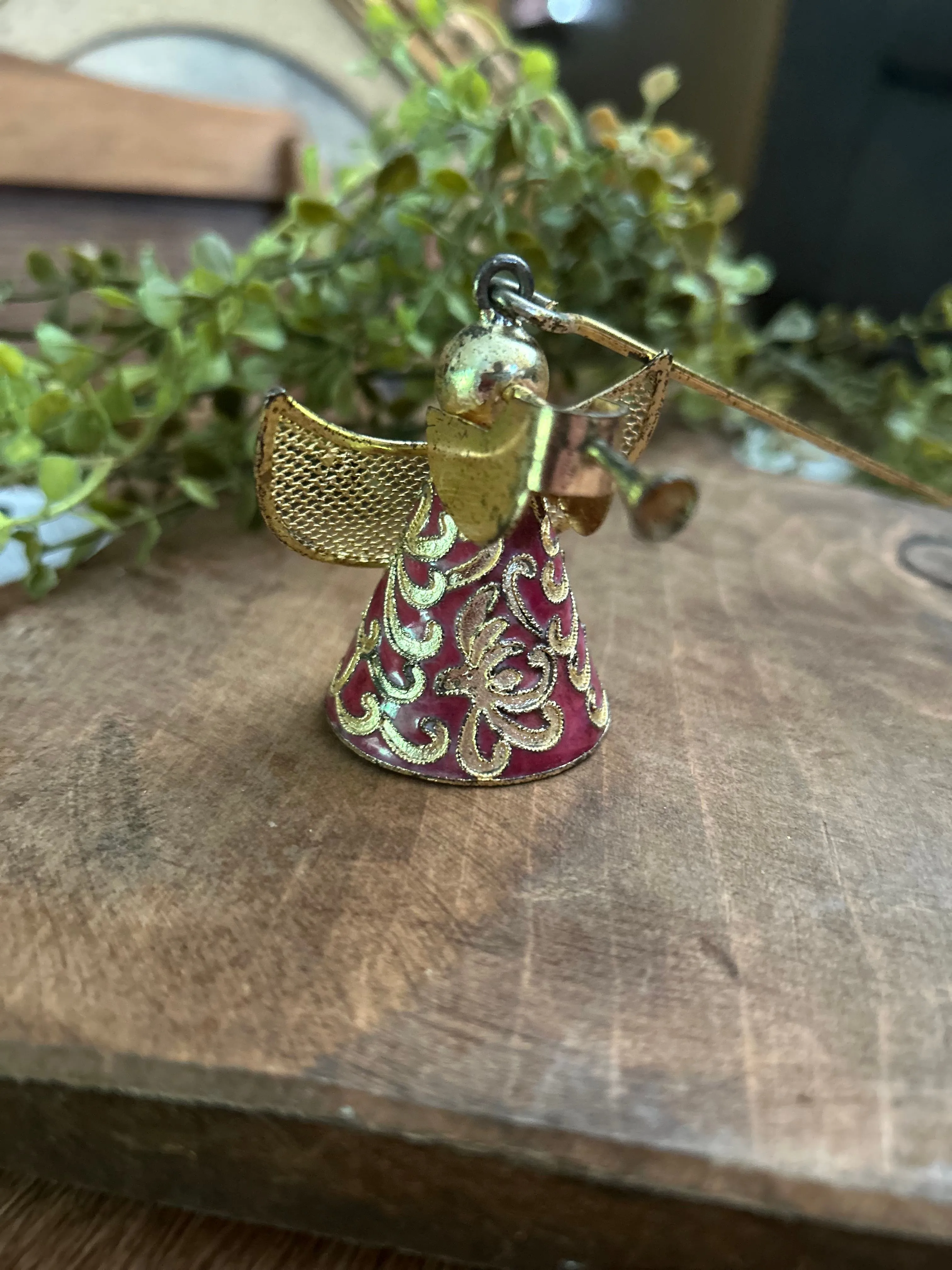 Product image for Vintage Angel Brass Candle Snuffer