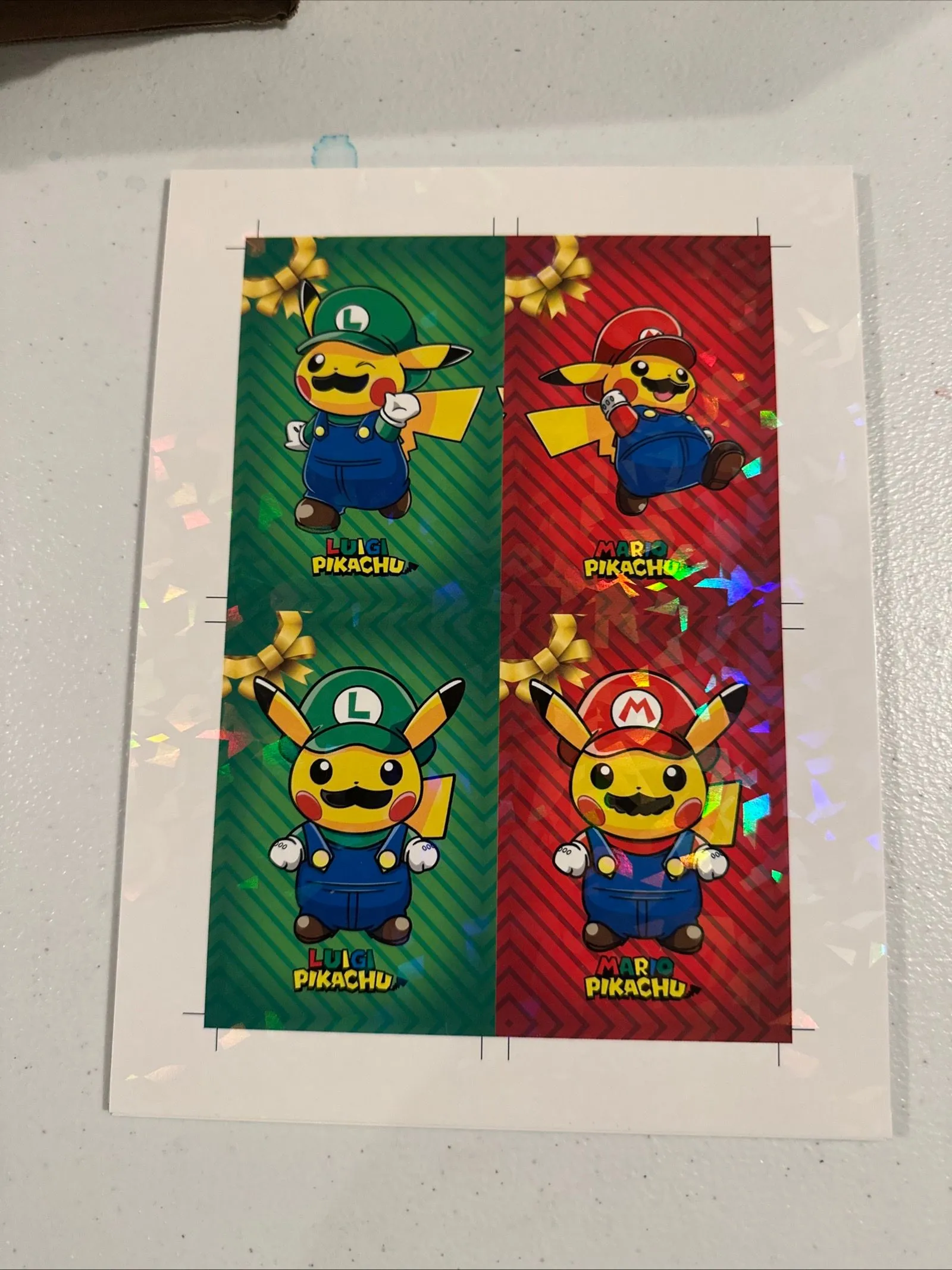 Pokmon Super Mario & Luigi Pikachu Merry Christmas Card Database Uncut  Sheet  Whatnot: Shop, Sell, Connect