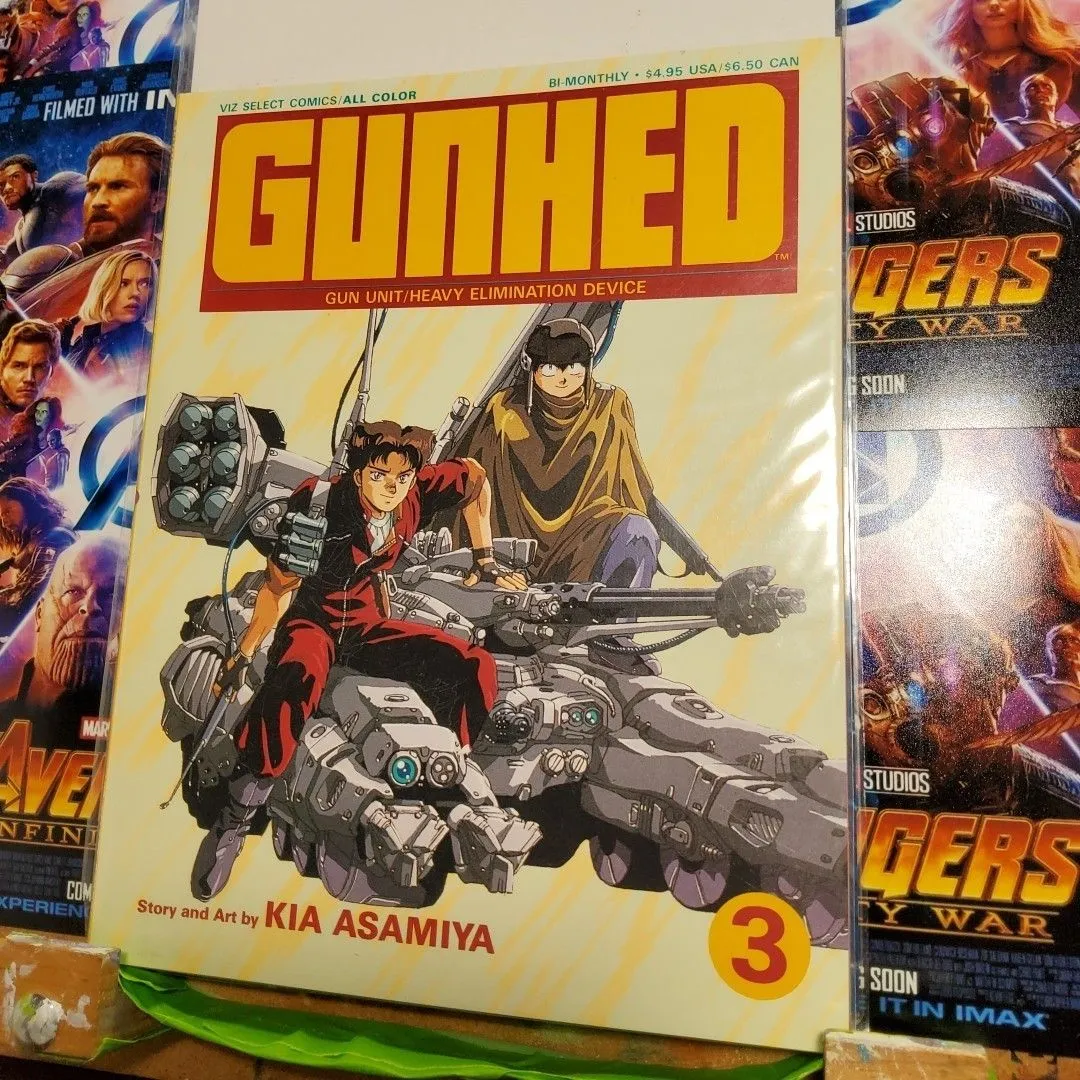 Product image for Gunhed 3 Kia Asamiya Viz 1990 Nadesico Mecha Silent Mobius HTF First Print NM