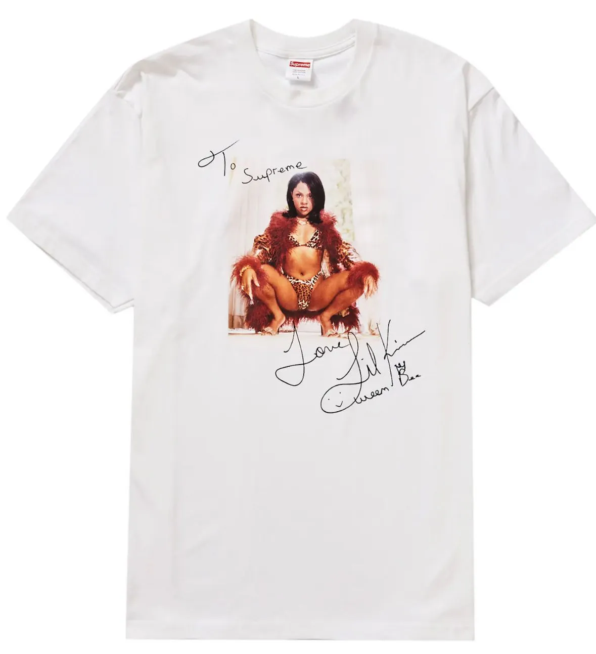 Product image for 2022 Supreme Lil Kim Tee 'White' [Size M]