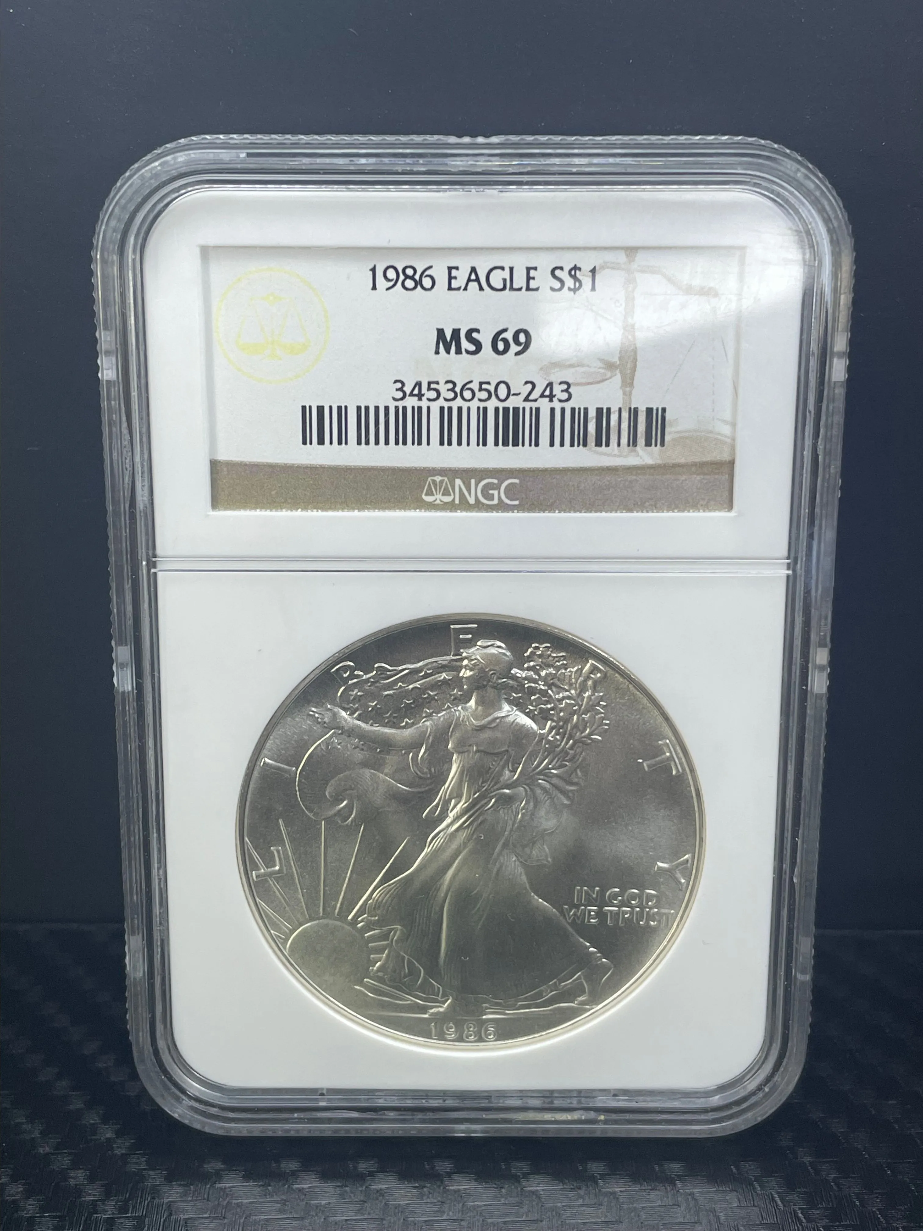 Product image for 1986 Ms69 ASE (FIRST YEAR)