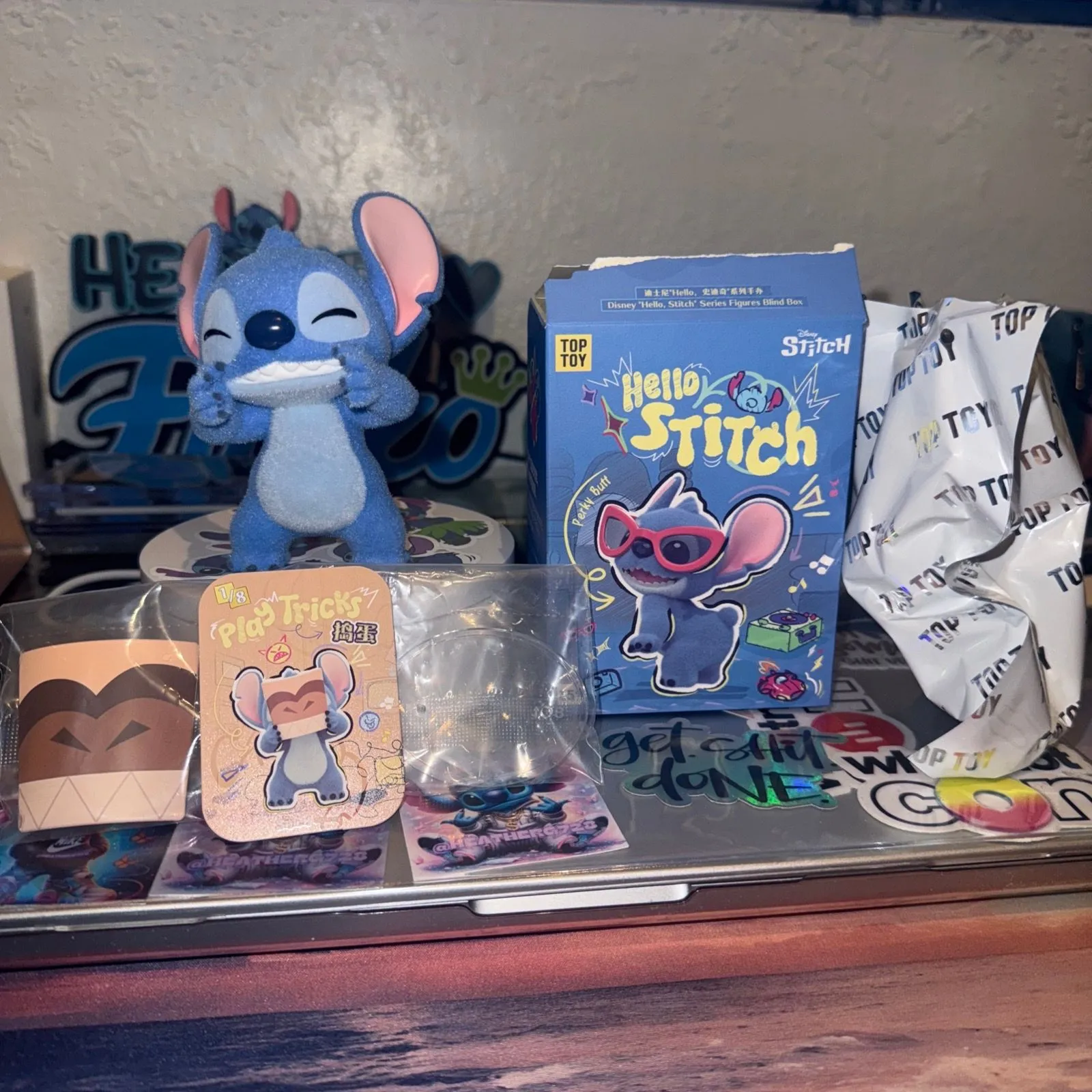 Product image for TOPTOY Disney HELLO Stitch Series Blind Box Figure Gift Toy - Plays Tricks 1/8