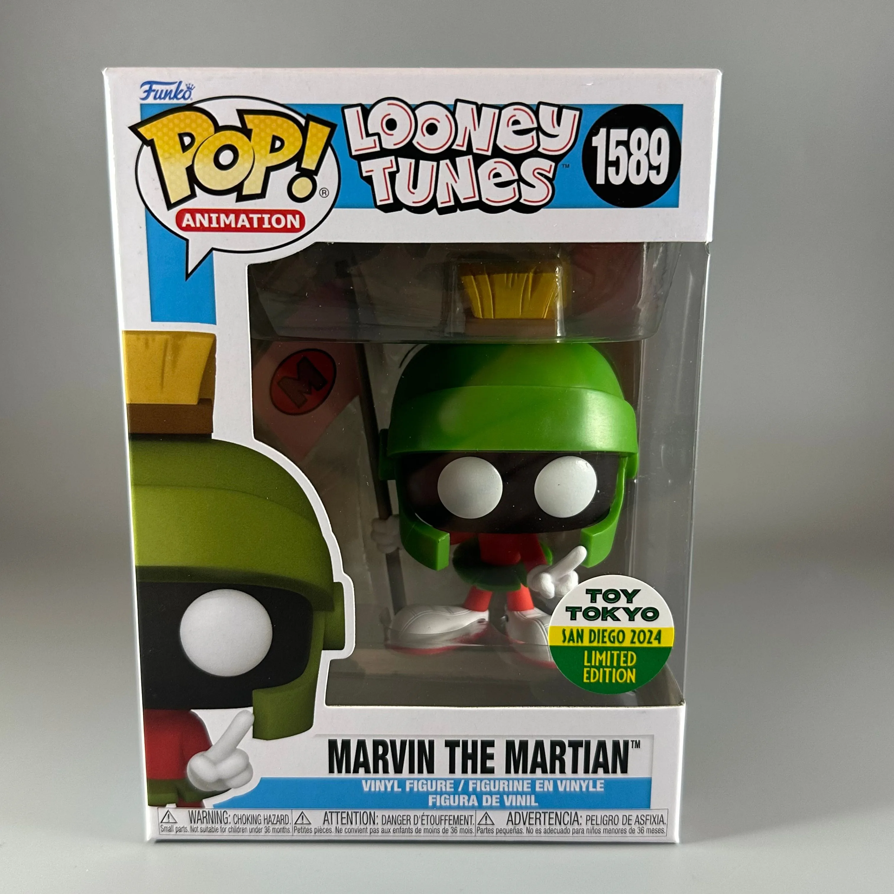 Product image for Funko Pop Looney Tunes Marvin The Martian #1589 SDCC 2024 Toy Tokyo Exclusive LE