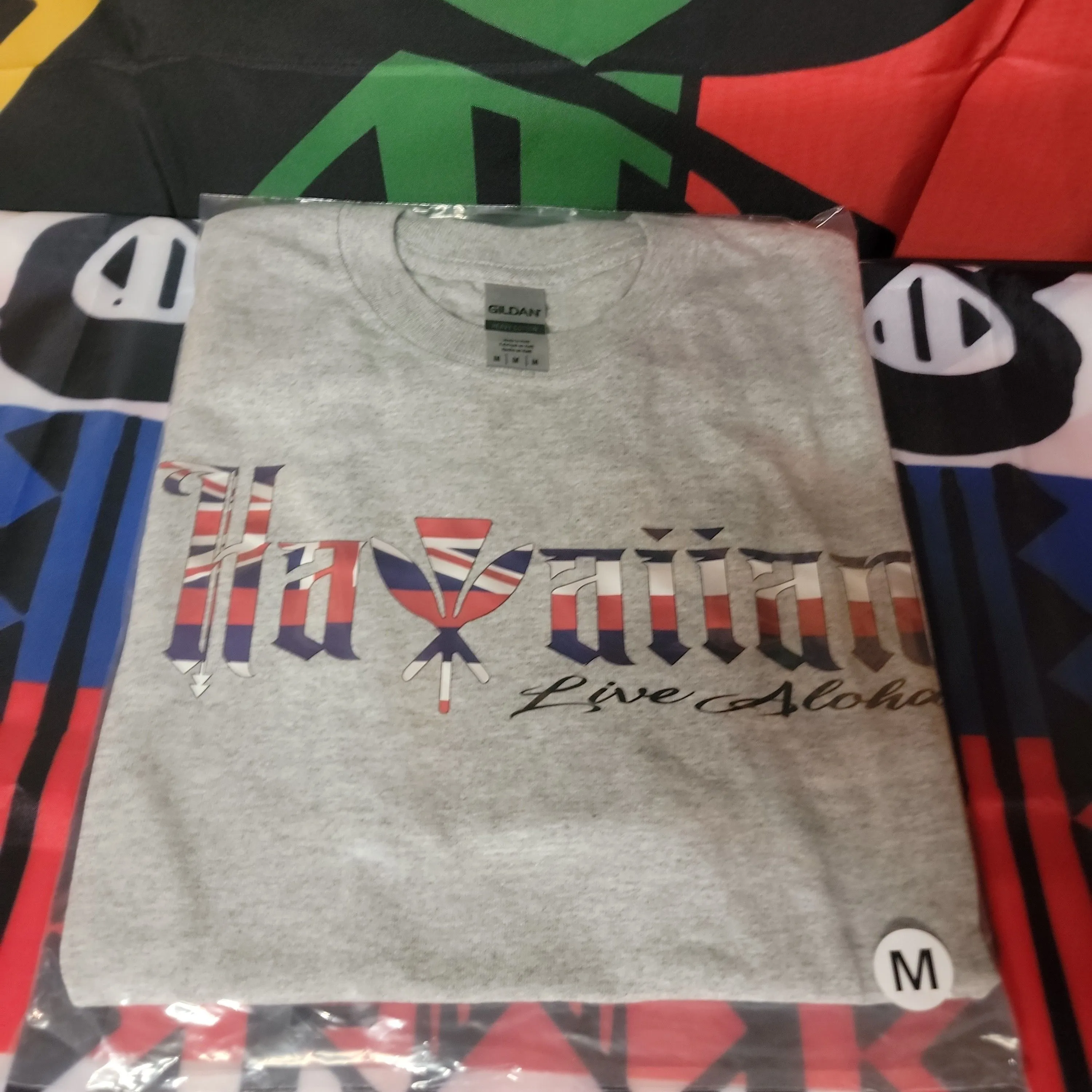 Product image for Hawaiian live aloha grey