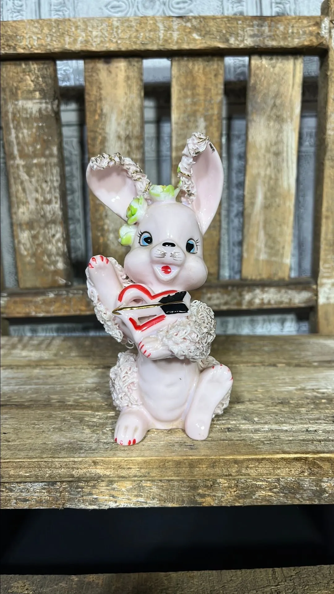 Product image for 014.) Vintage Spaghetti Valentine Bunny