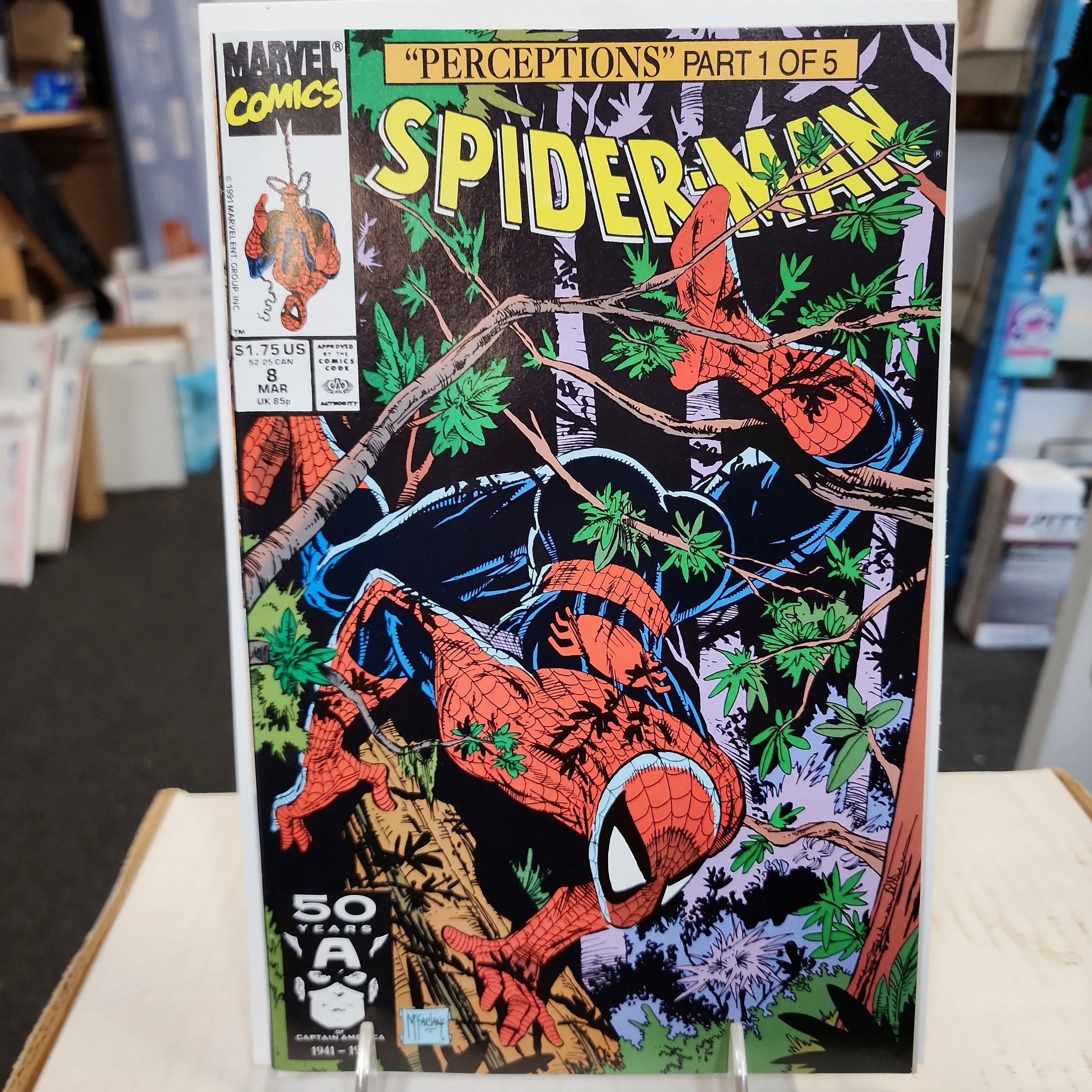 Product image for Spider-Man #8 (1991)...NM...Todd McFarlane cover/art