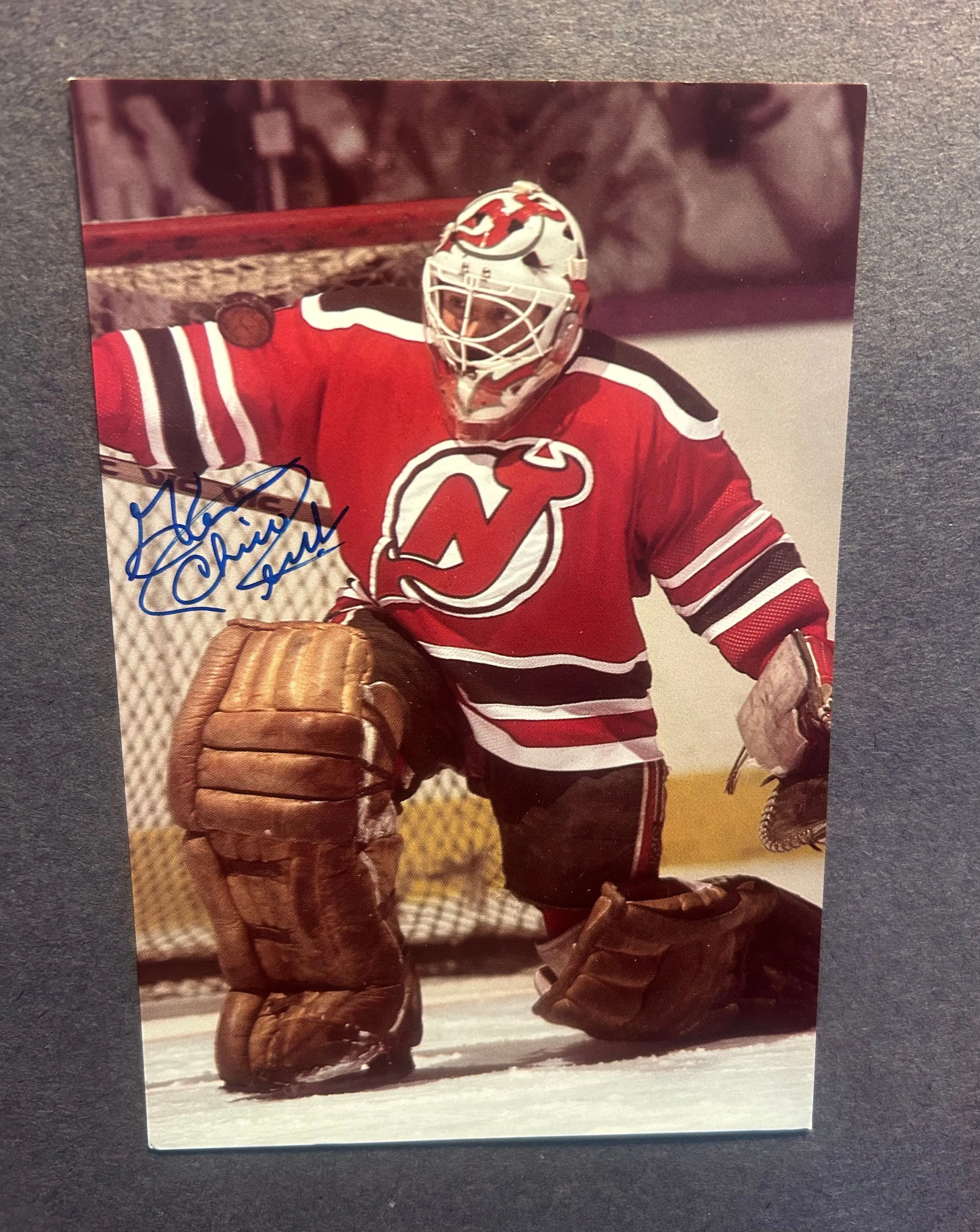 Product image for 3x5 Glen "Chico" Resch NJ Devils Alumni PC w/ on card auto