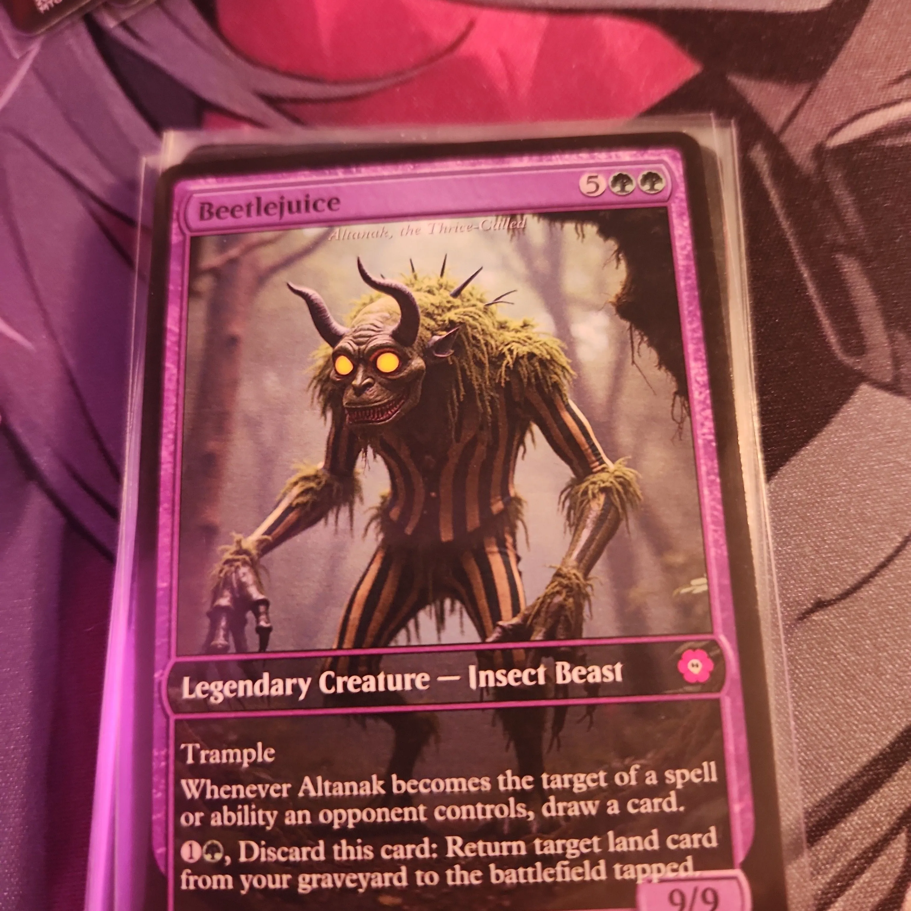 Product image for Magic / MTG - PROXY ART Beetlejuice Altanak Thrice Called D