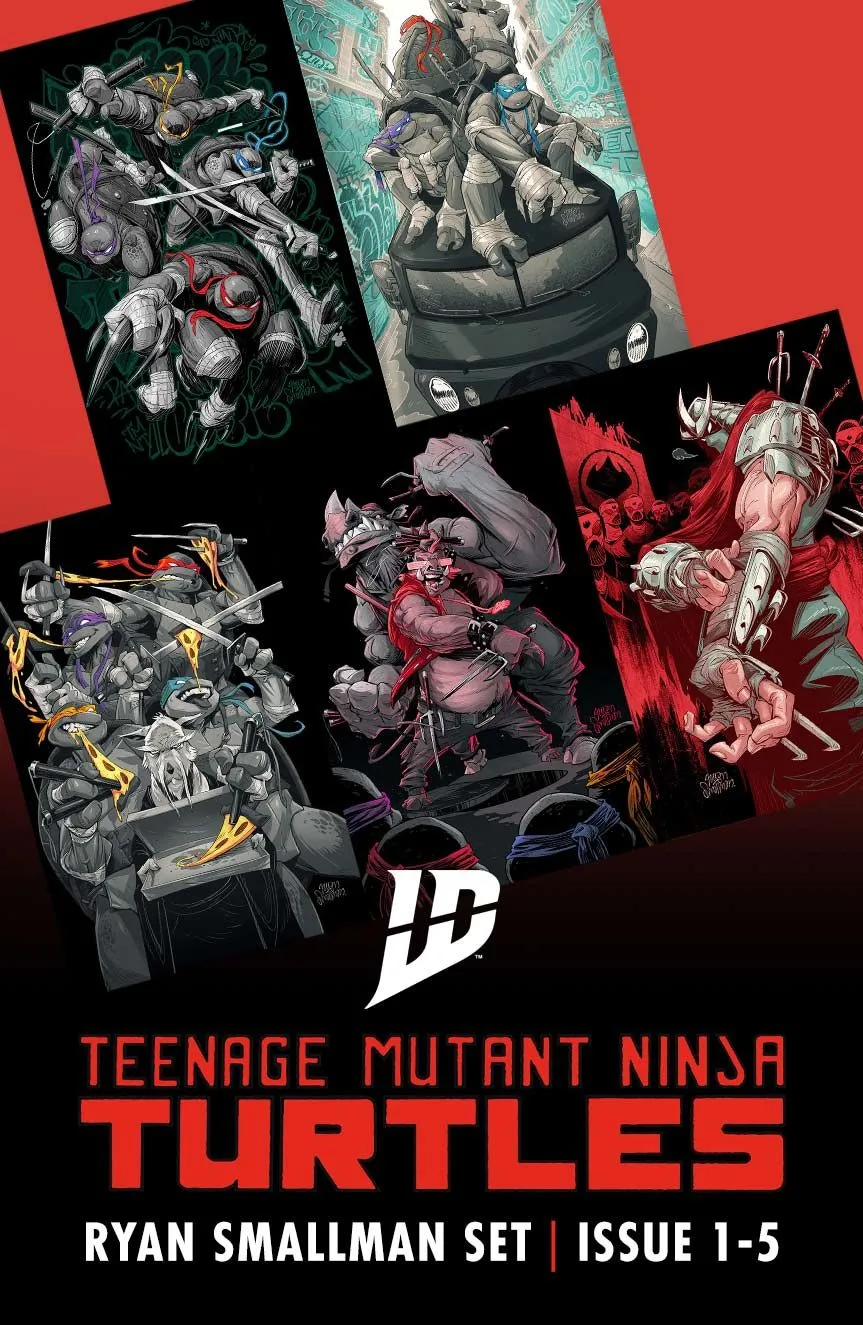 Product image for TMNT 1-5 CONVENTION SET Ryan Smallman Carnivore Comics Exclusive