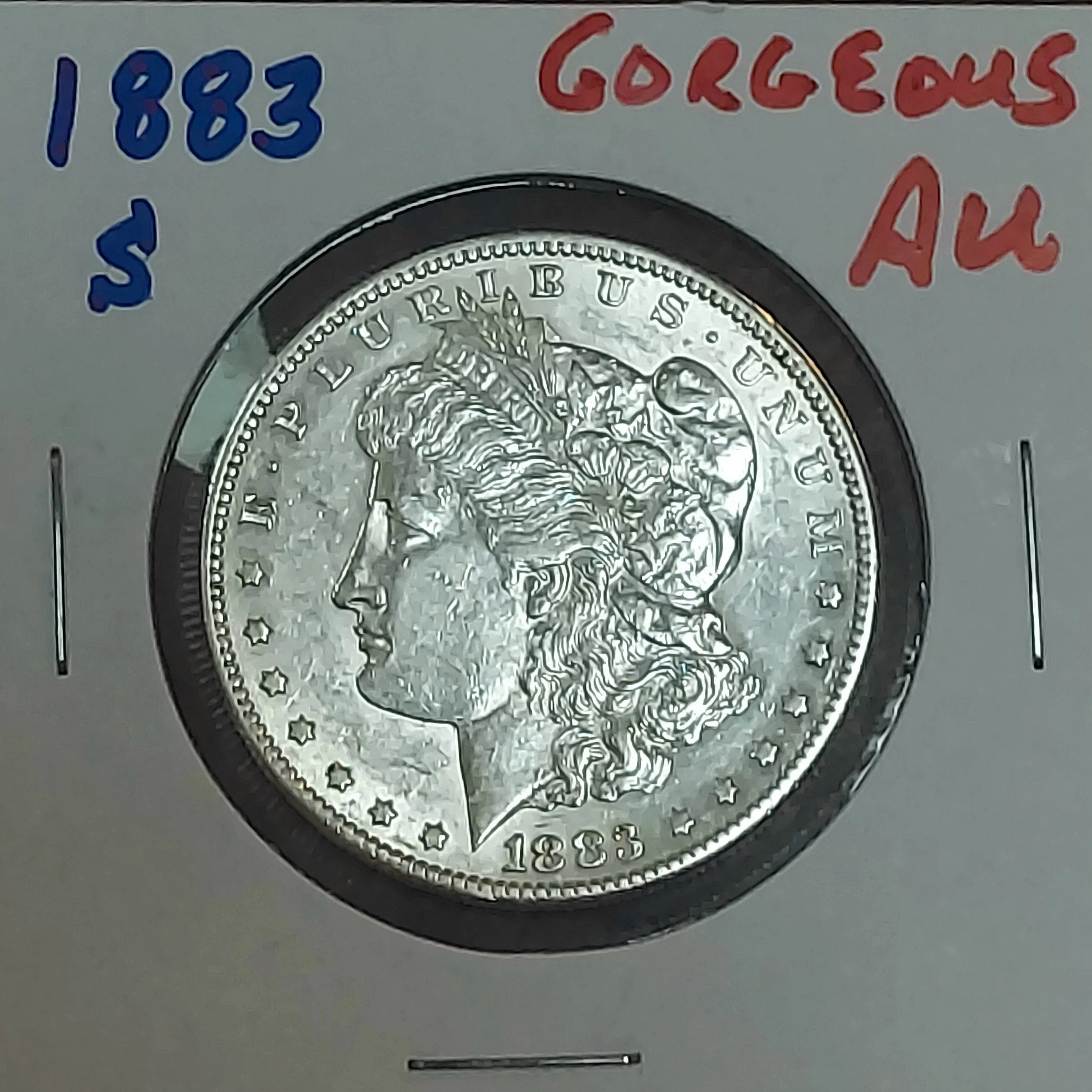 Product image for 1883-S MORGAN DOLLAR GRADING NICE AU