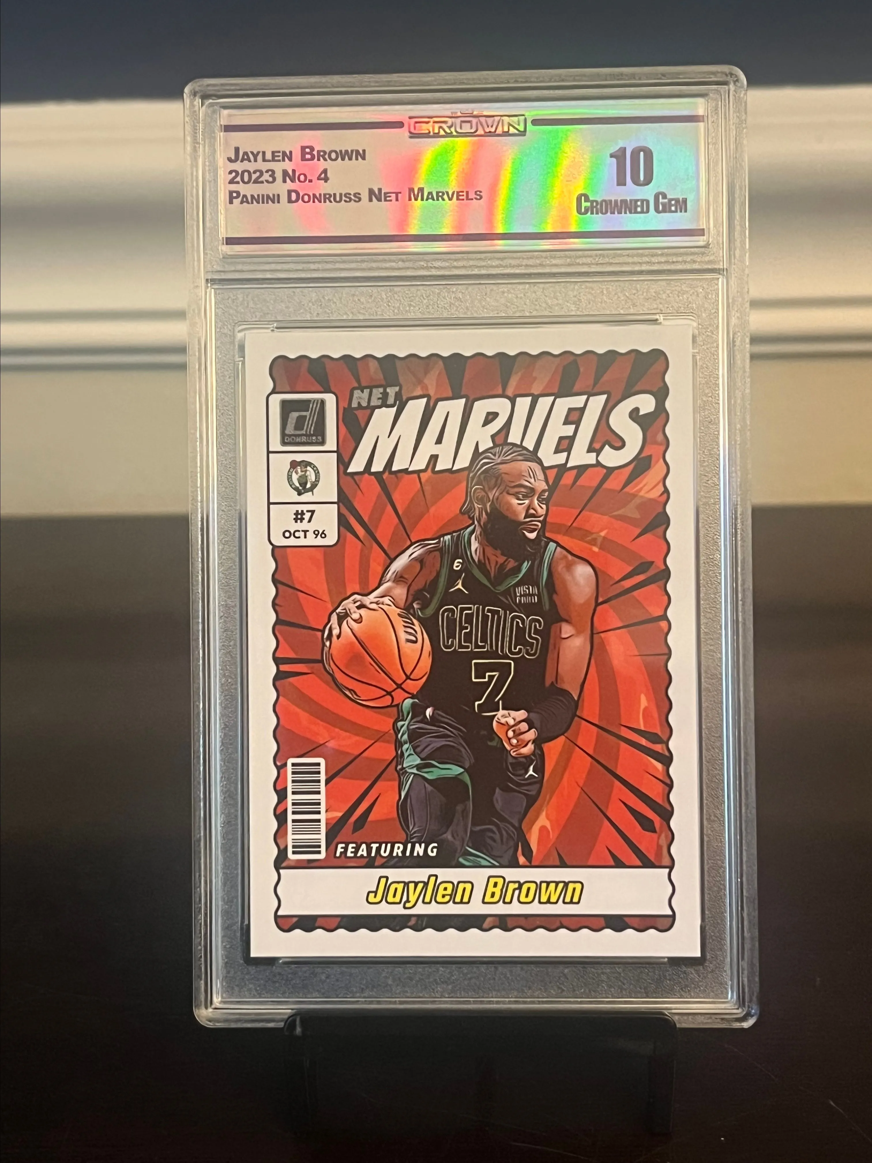 Product image for 2023 Jaylen Brown Net Marvels - Crowned Mint 10