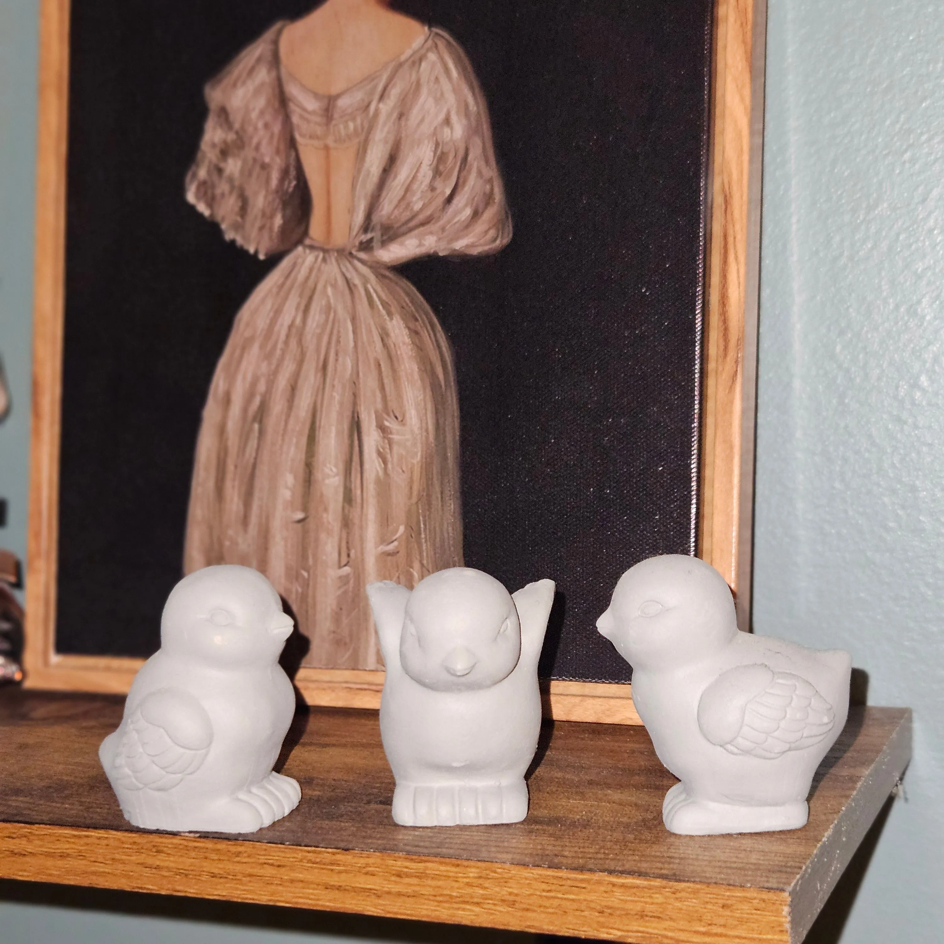 Product image for Target Bullseye Playground 2023 Chicks Figurines 3 Pack / Small Gray Cement Chicks