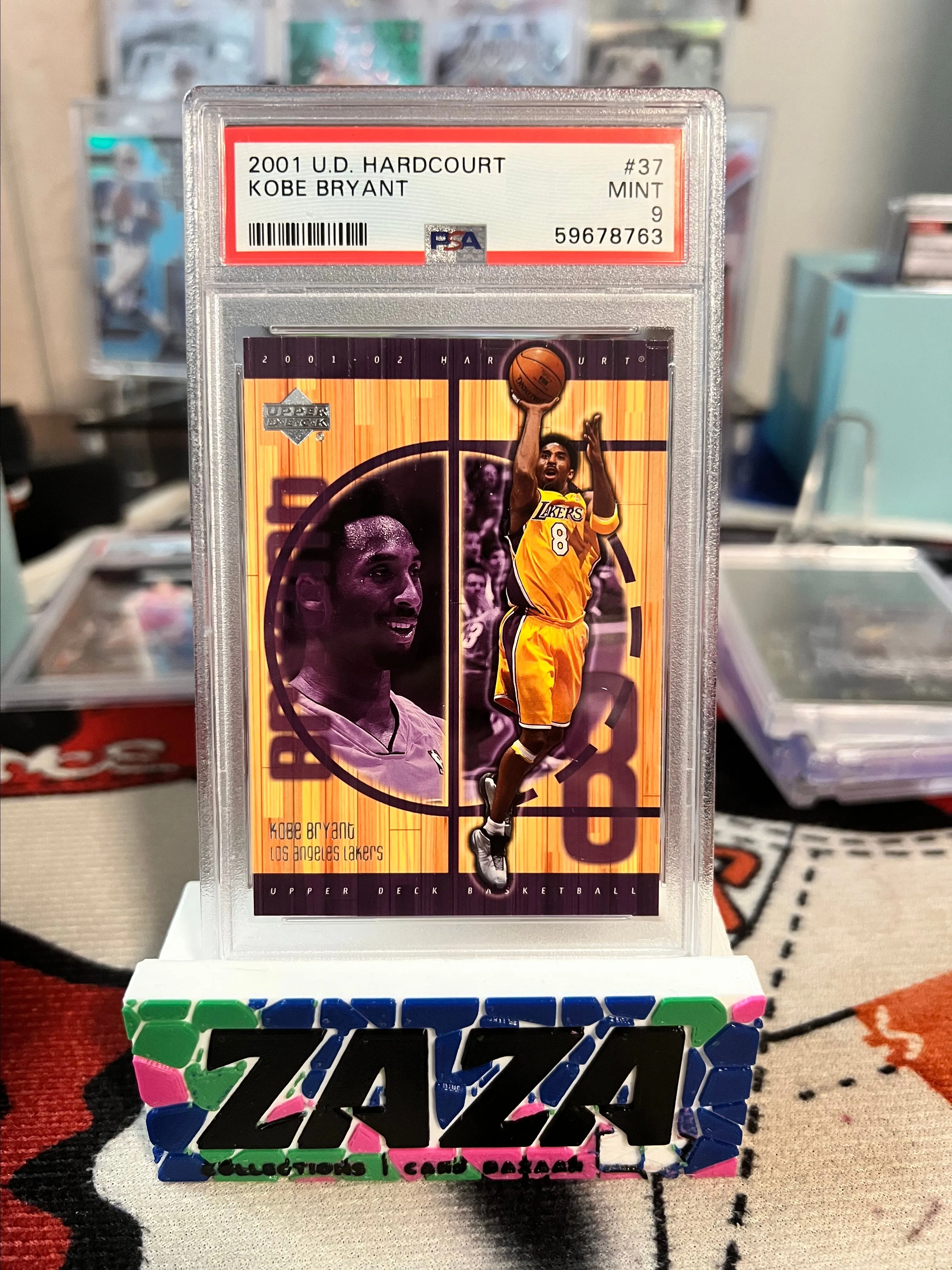 Product image for 2001 Upper Deck Hardcourt Kobe Bryant #37 PSA Mint 9! Low Pop!