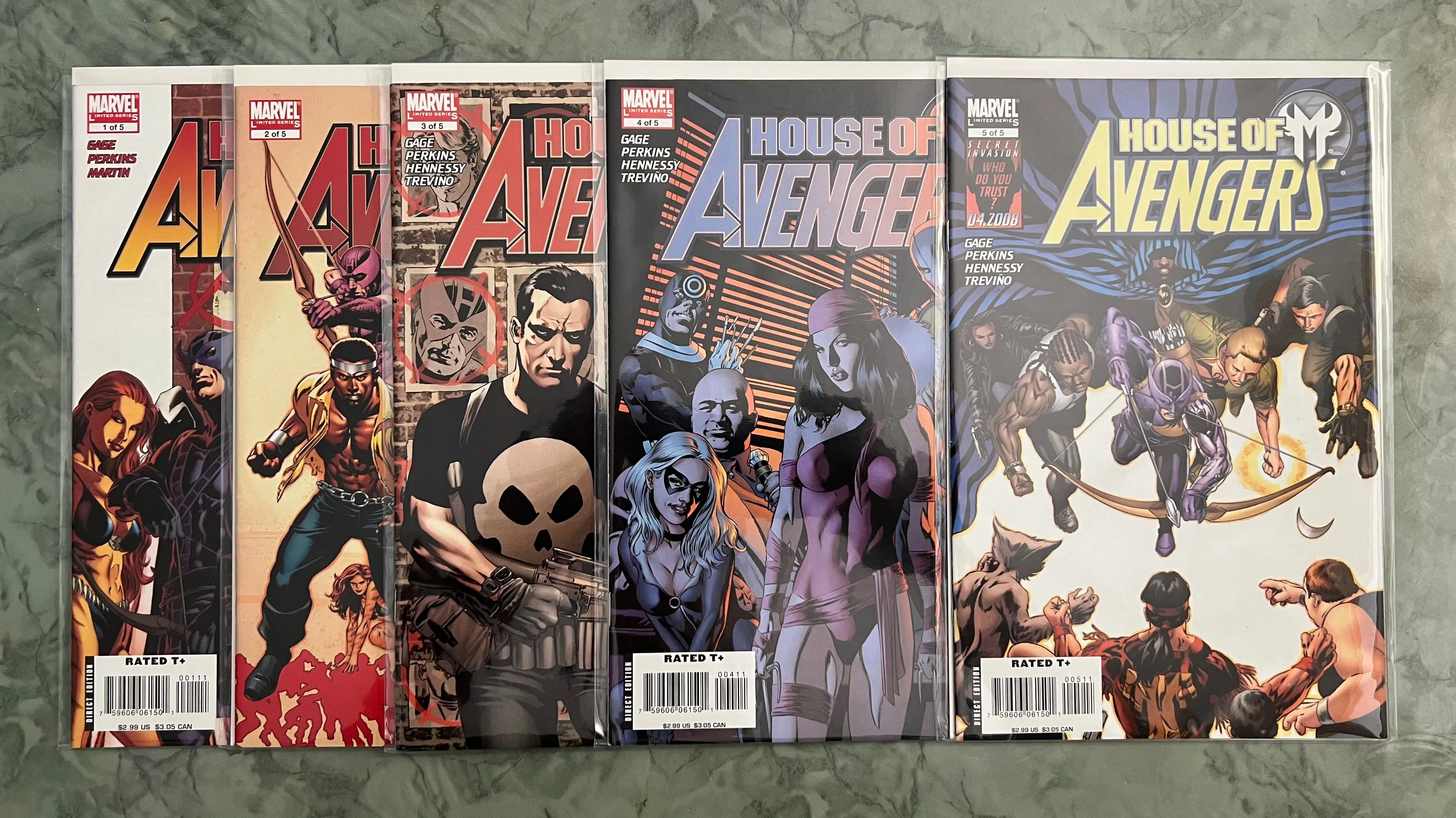Product image for HOUSE OF M AVENGERS 1-5 SET 2008