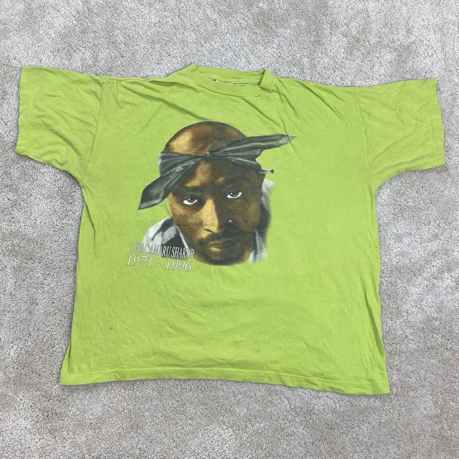 Product image for Tupac Mens Extra Large T Shirt 90s Possible Bootleg Graphic Cottonknit USA Rap