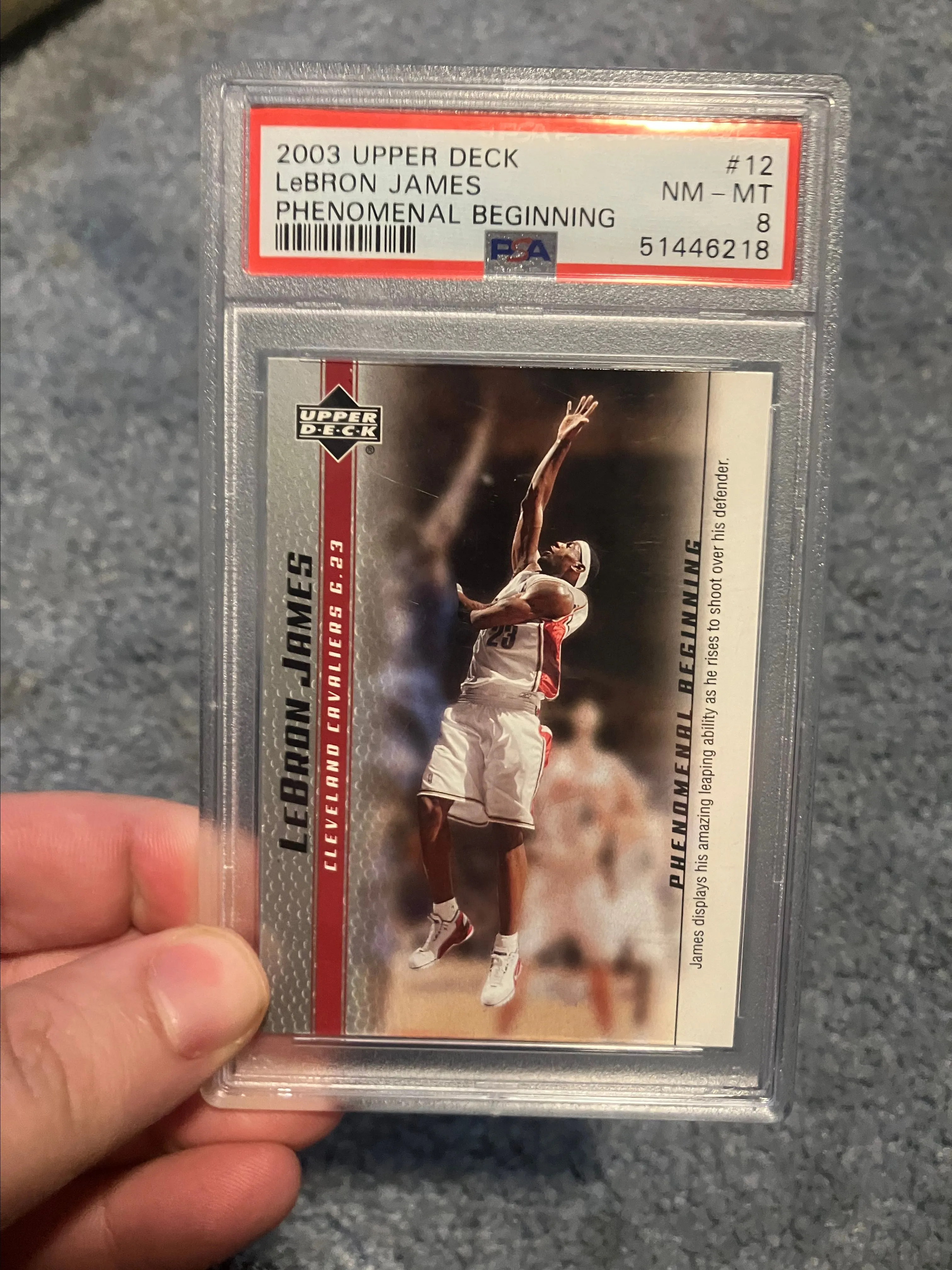 Product image for lebron rookie psa 8