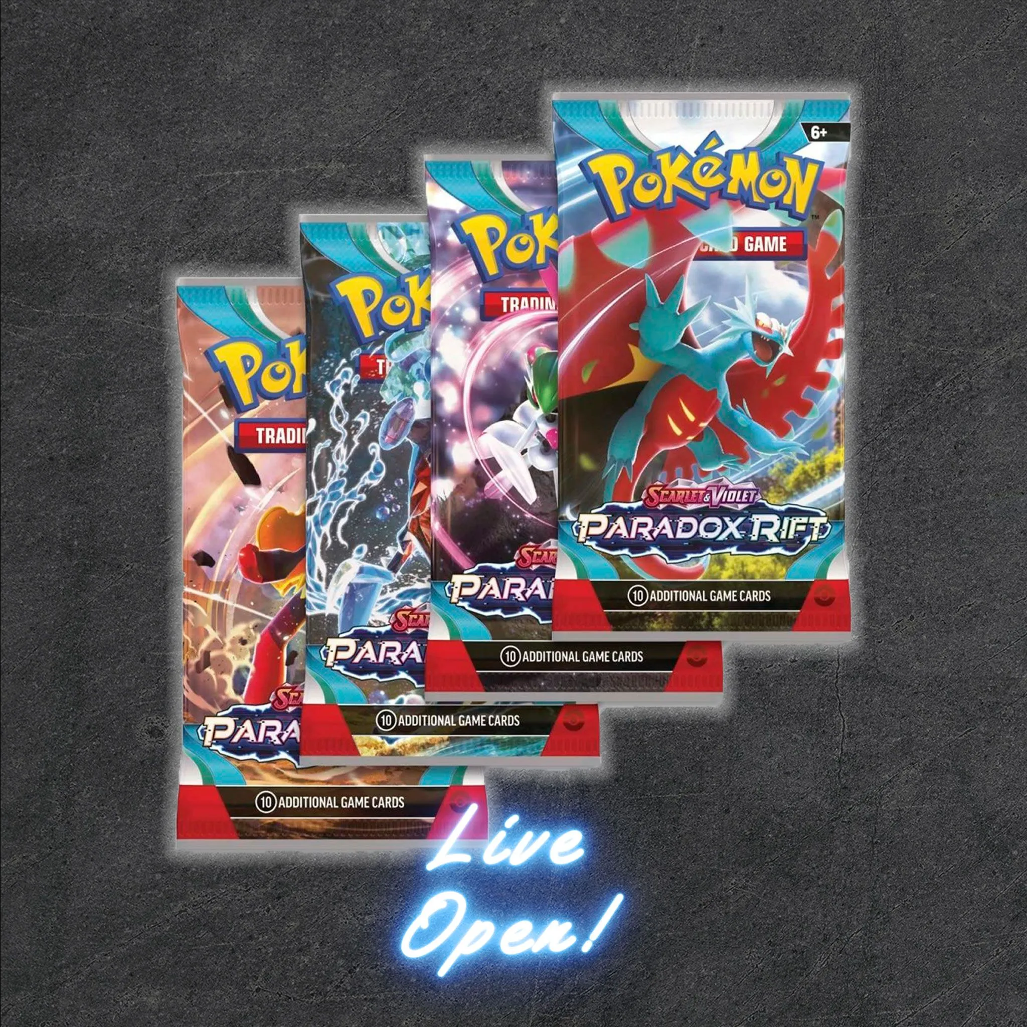 Product image for Pokémon Paradox Rift Booster Pack (Live Open)