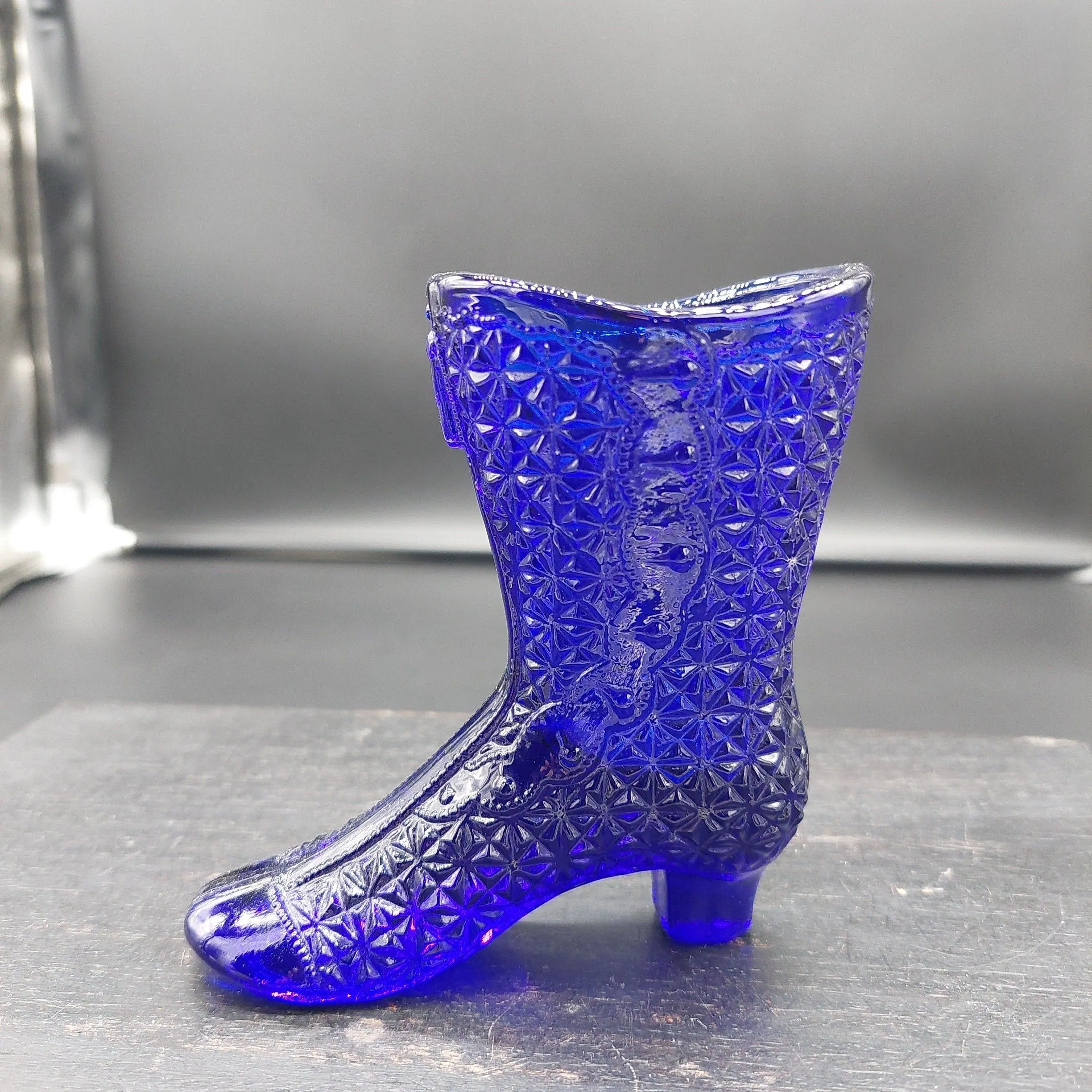 Product image for #1983 Cobalt Blue Glass Boot 4 1/4" Tall