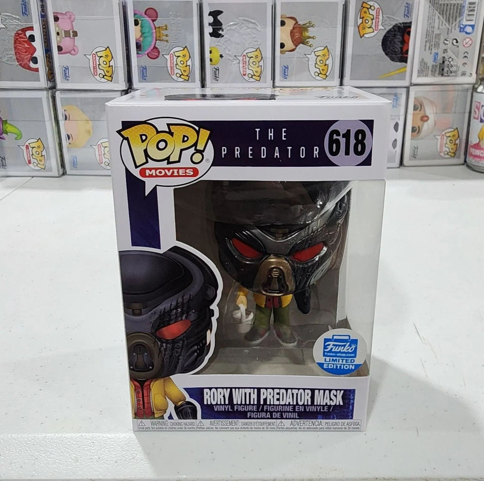 Product image for Funko Pop Rory With Predator Mask Funko Shop Exclusive # 618