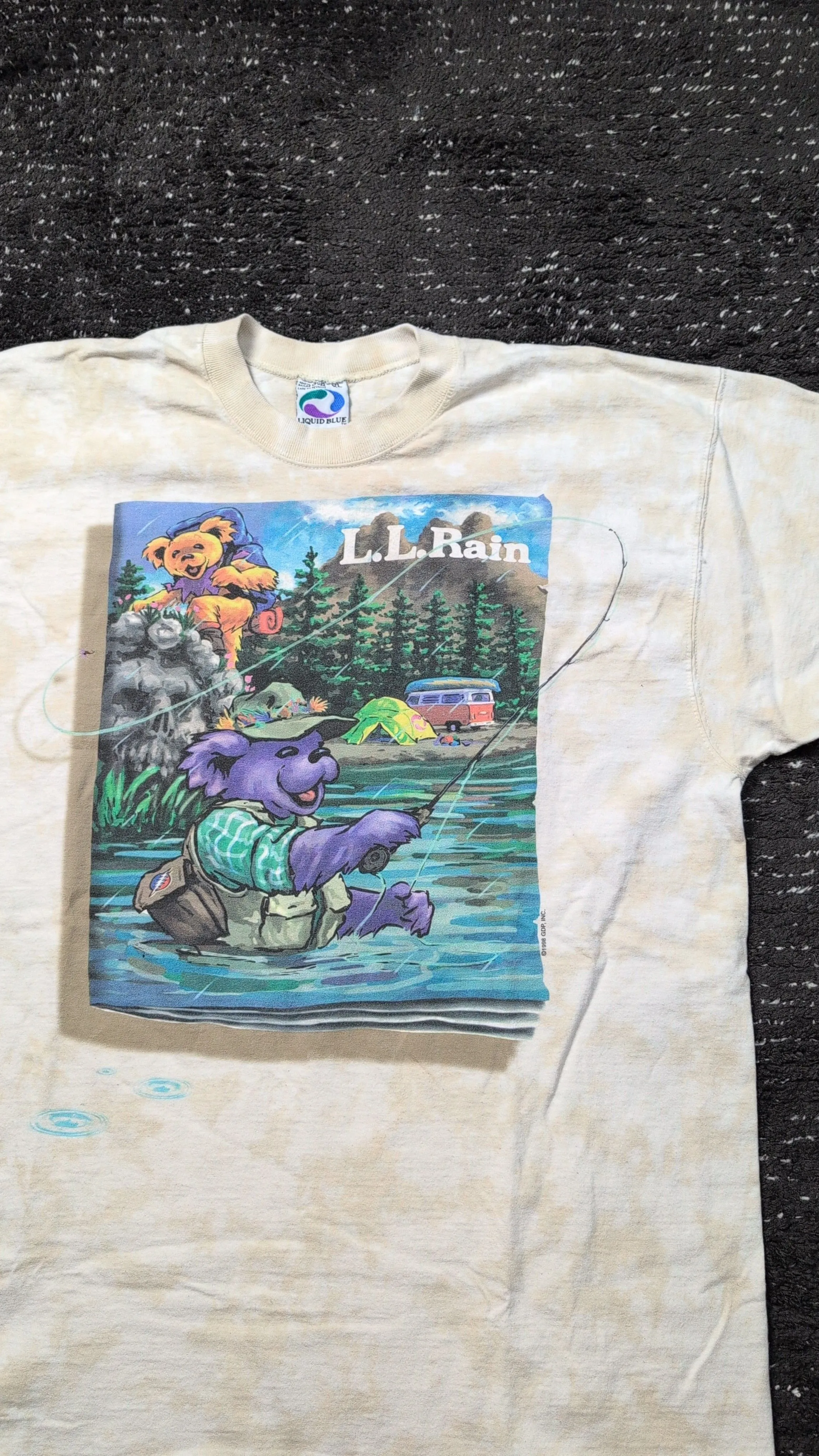 Product image for 1996 Grateful Dead LL Rain Liquid Blue Grail XL