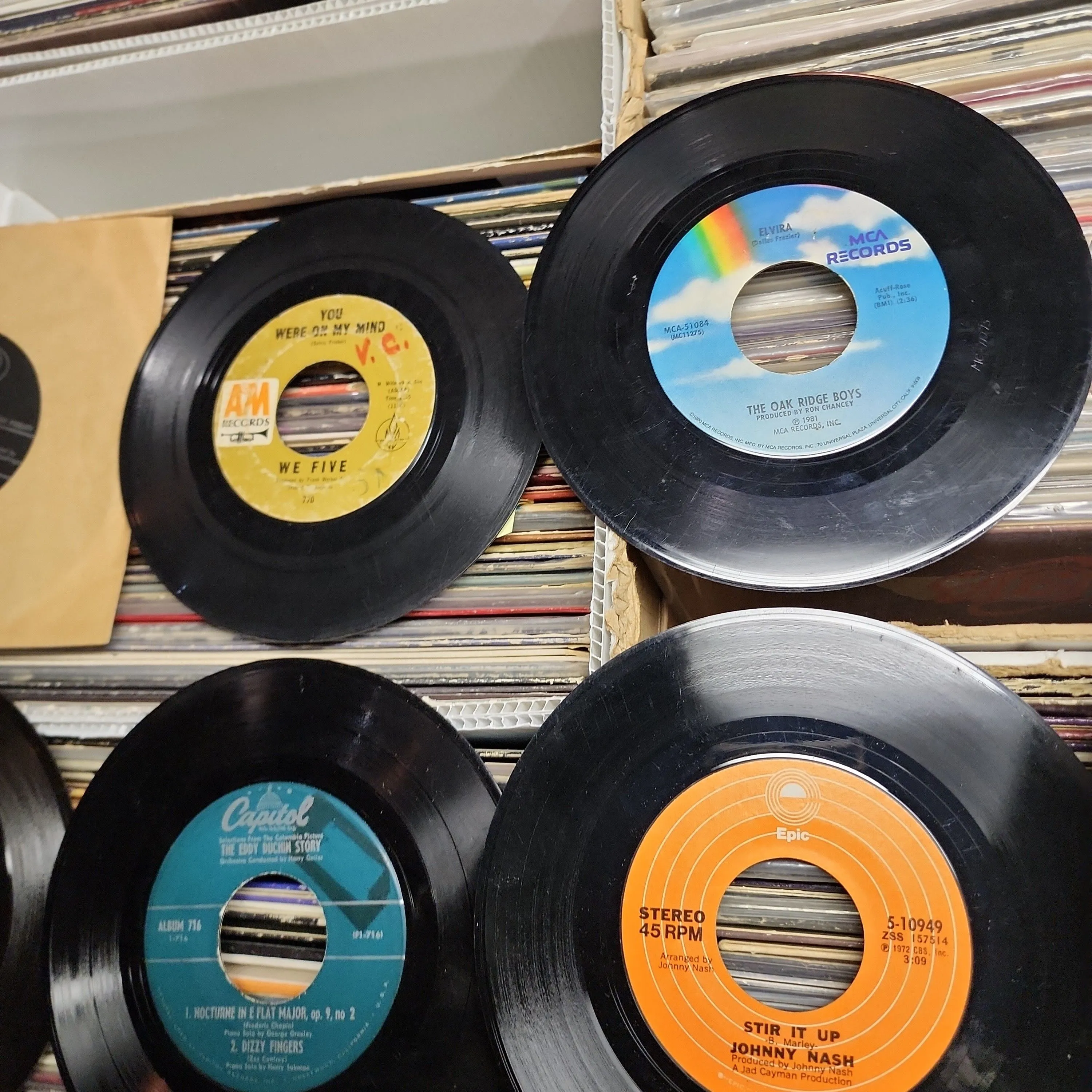 Product image for 45s (3 for $5) Various condition  lot 1