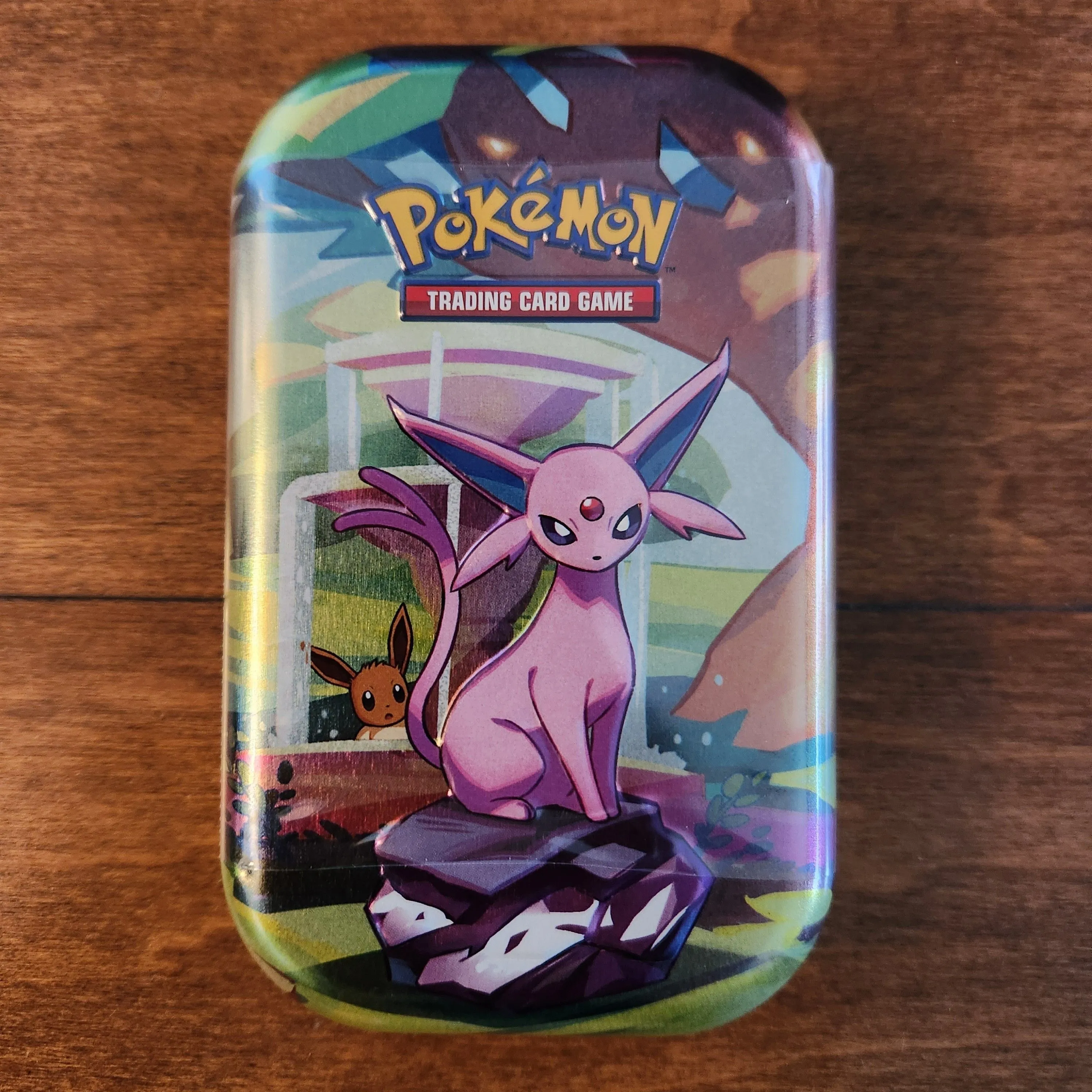 Product image for Pokemon Prismatic Evolutions Mini Tin [Espeon]