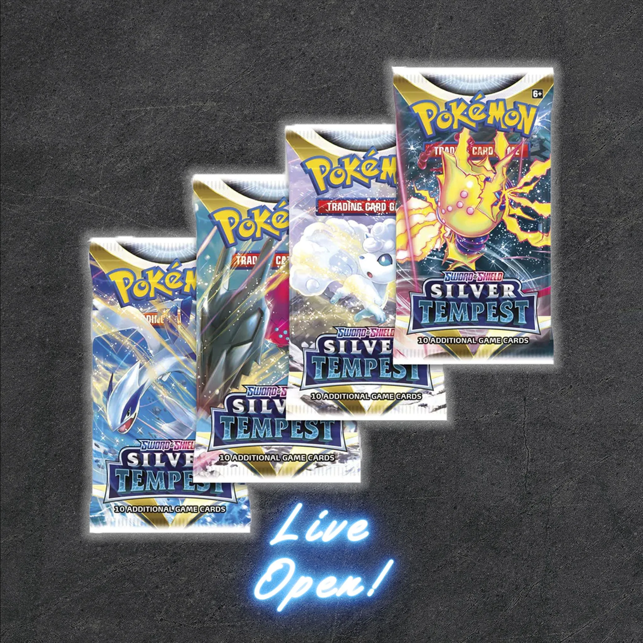 Product image for Pokémon Silver Tempest Booster Pack (Live Open)