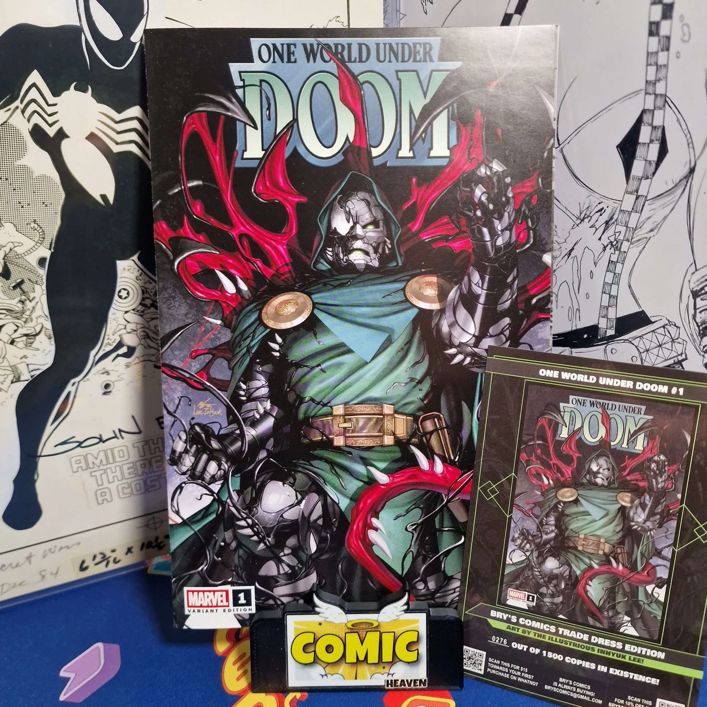 Product image for 01. One World Under Doom #1 Inhyuk Lee Exclusive Brys Comics LTD 1000!! 🔥
