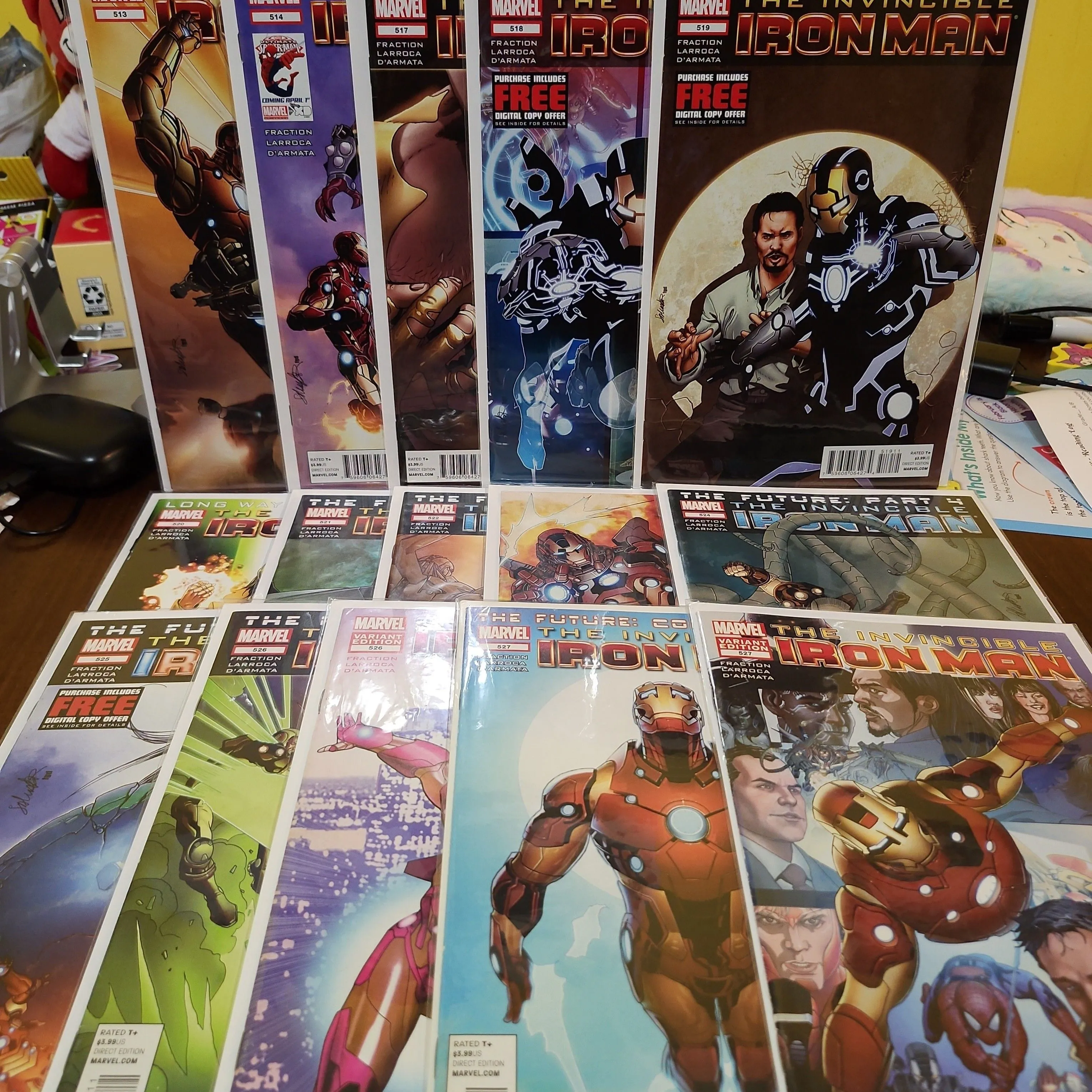 Product image for Invincible Iron Man #513 514 517 518 519 520 521 522 523 524 525 526 526(Variant) 527 527 (Variant)