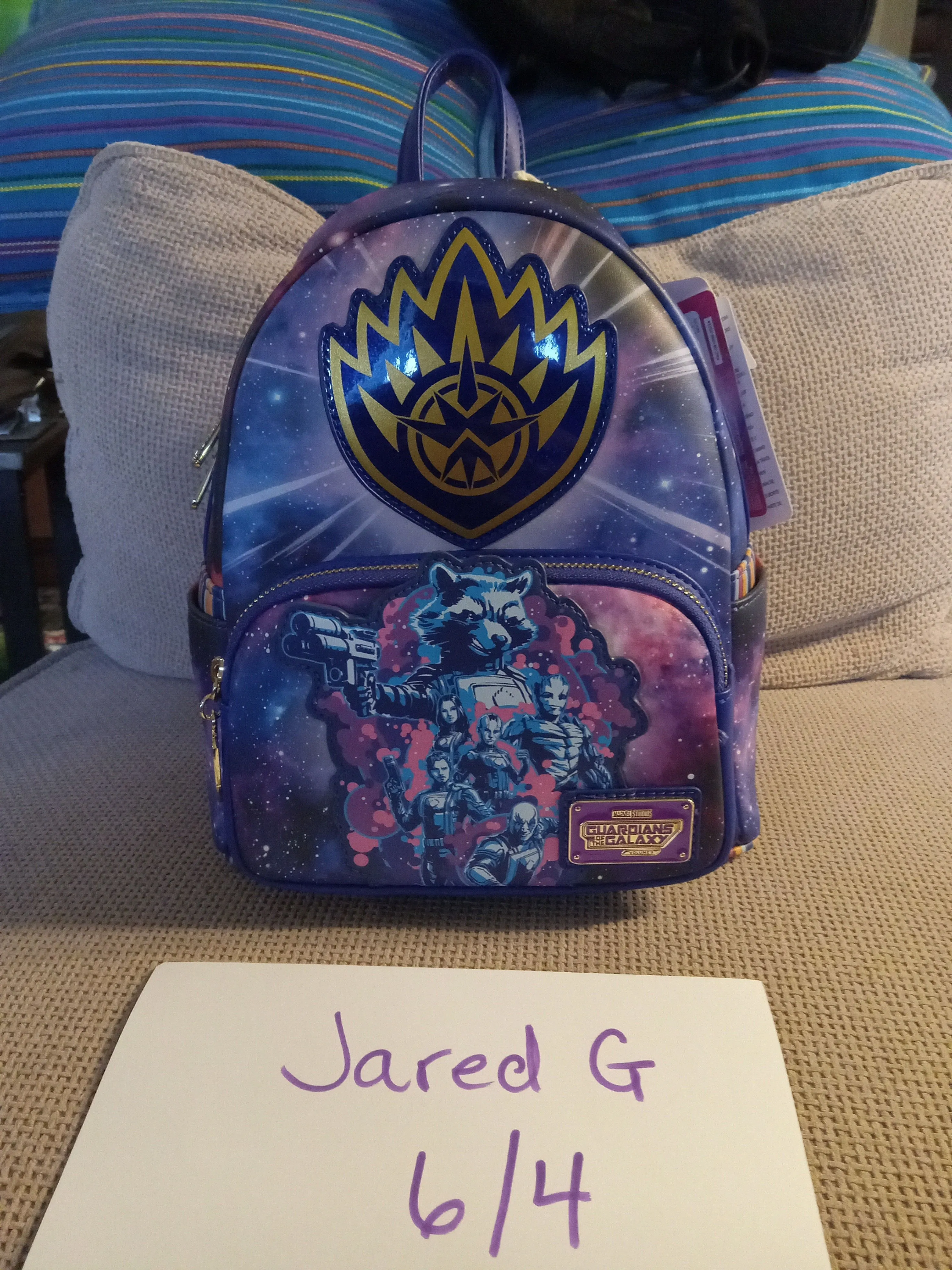 Product image for Loungefly Guardians Of the Galaxy Glow-in-the-dark Mini Backpack New With Tags 
