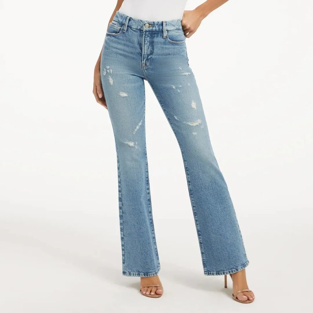 Product image for NWT/ Good American Good Classic Jeans/ Indigo/ Sz 6/28