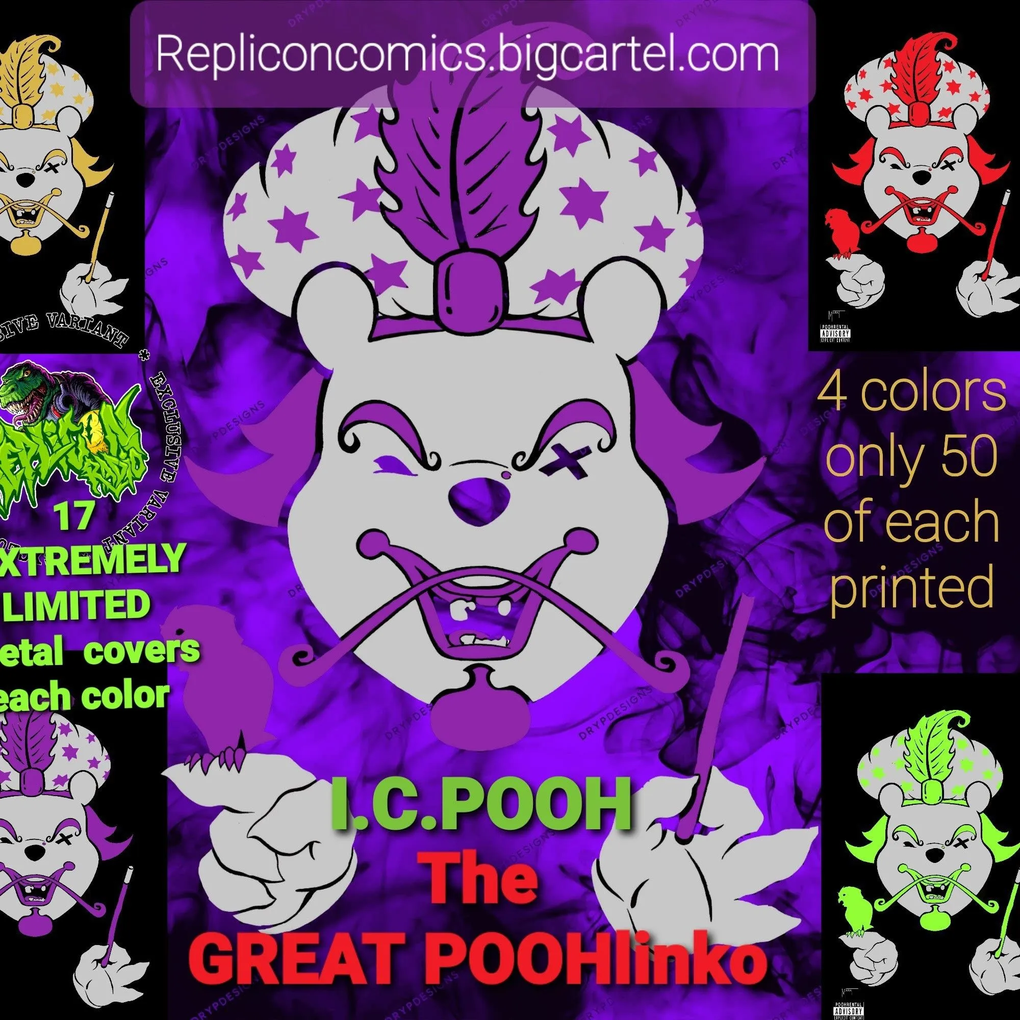 Product image for Poohlinko  virgin 4 pack. all 4 colors Do you pooh