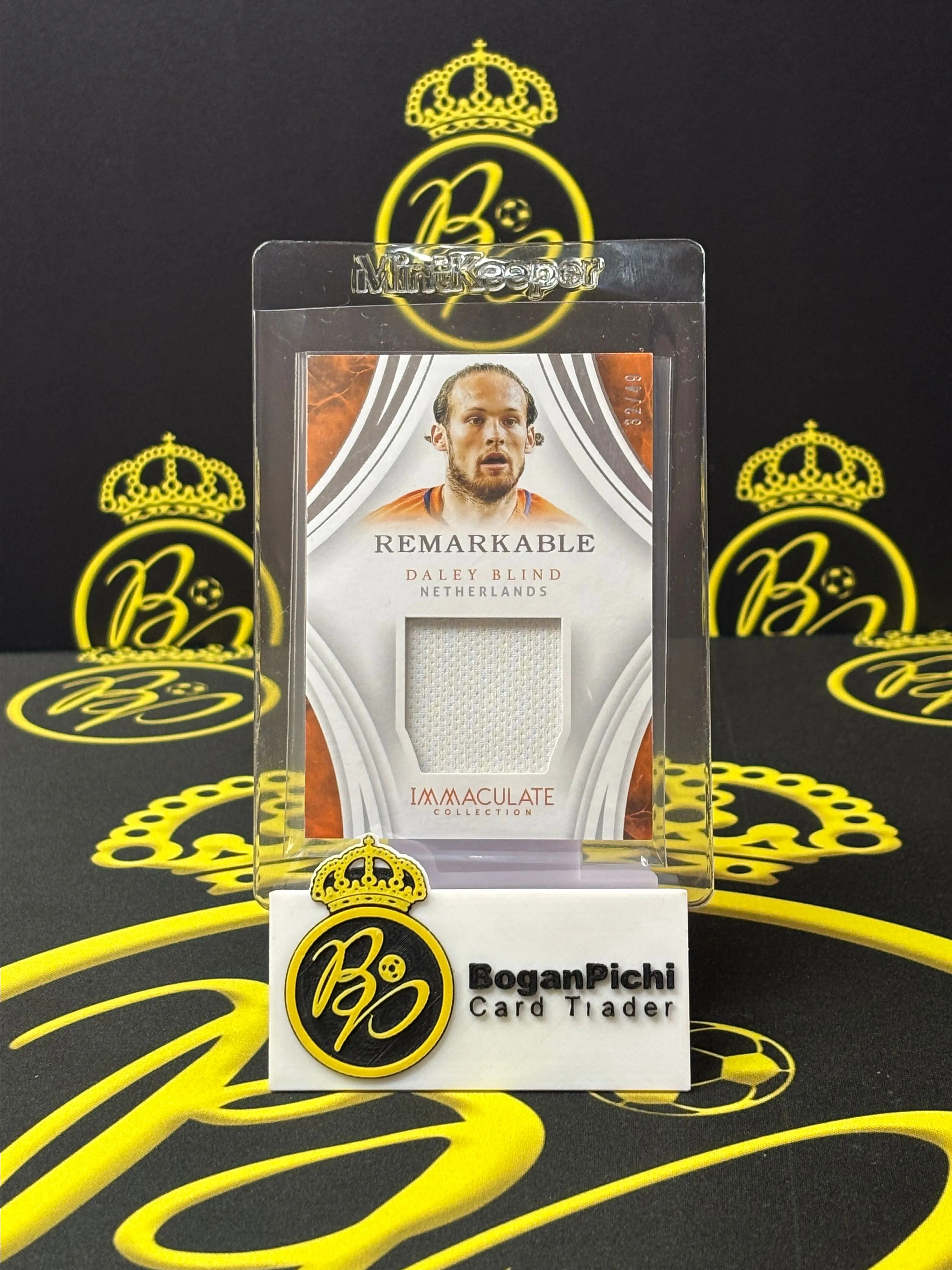 Product image for 2017 IMMACULATE BLIND /49 PLAYER WORN PATCH NETHERLANDS