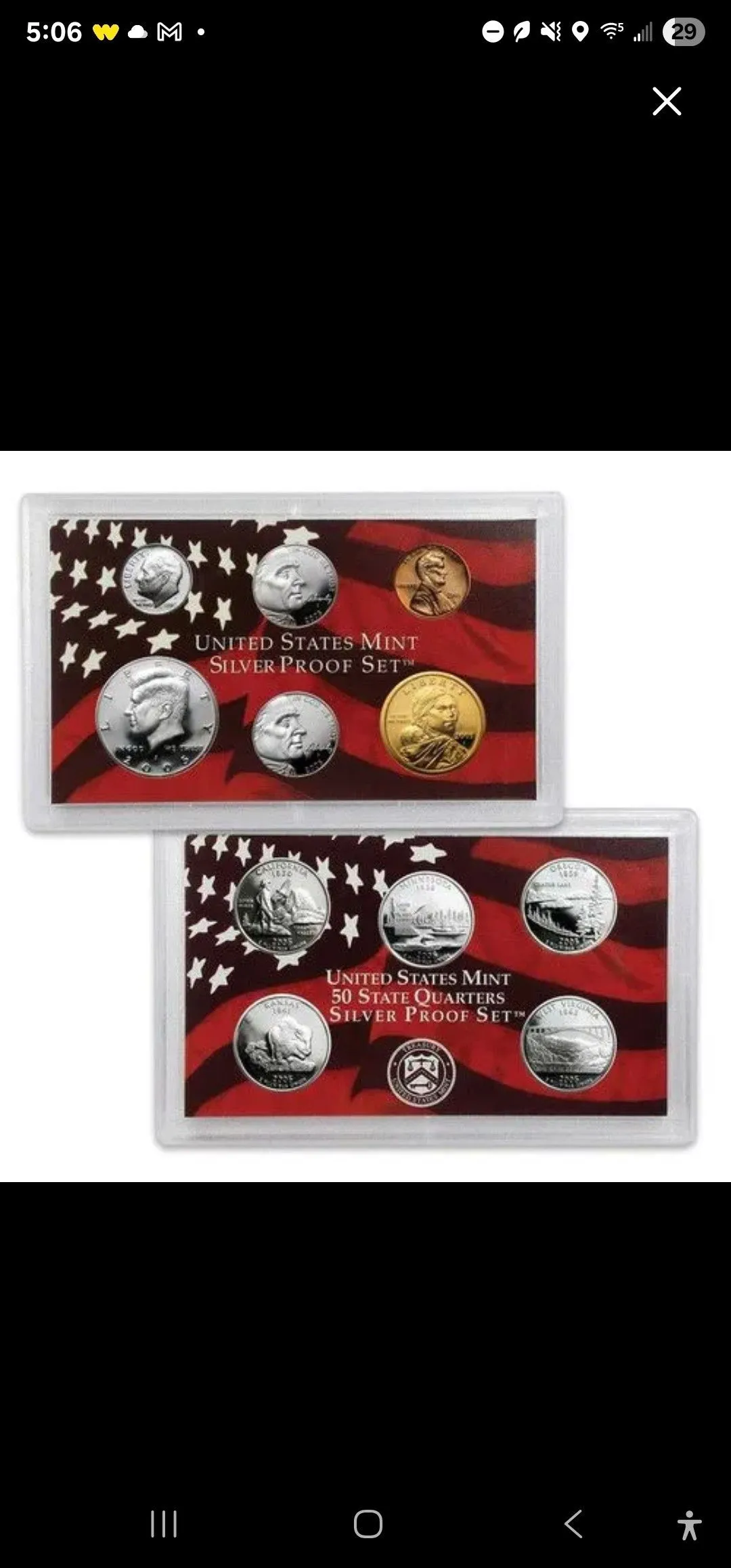 Product image for 2005 United States Silver Proof Set (specific year)
