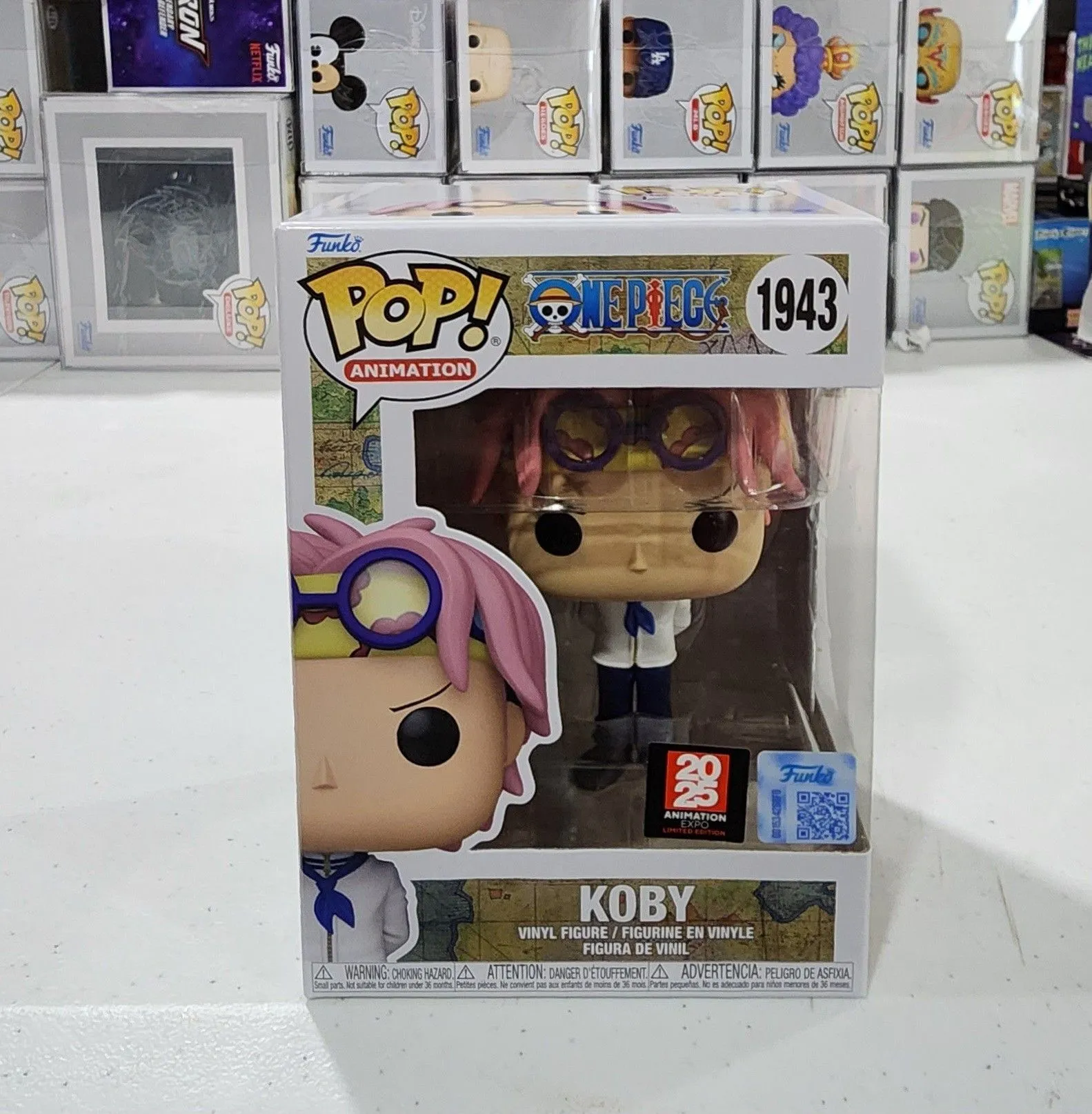 Product image for Funko Pop One Piece Koby 2025 Anime Expo Limited Edition # 1943