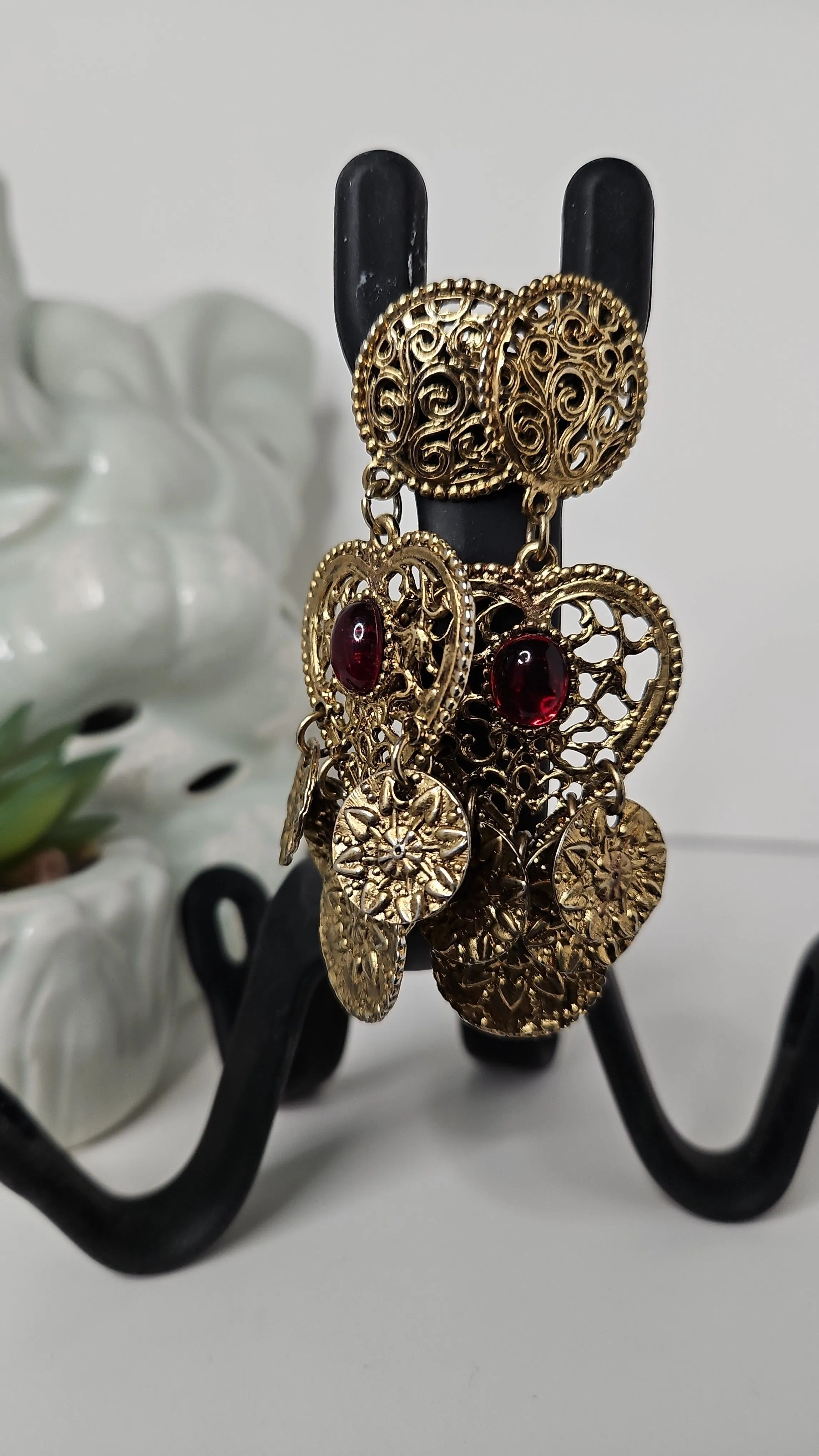 Product image for Vintage Coin Link Boho Style Earrings