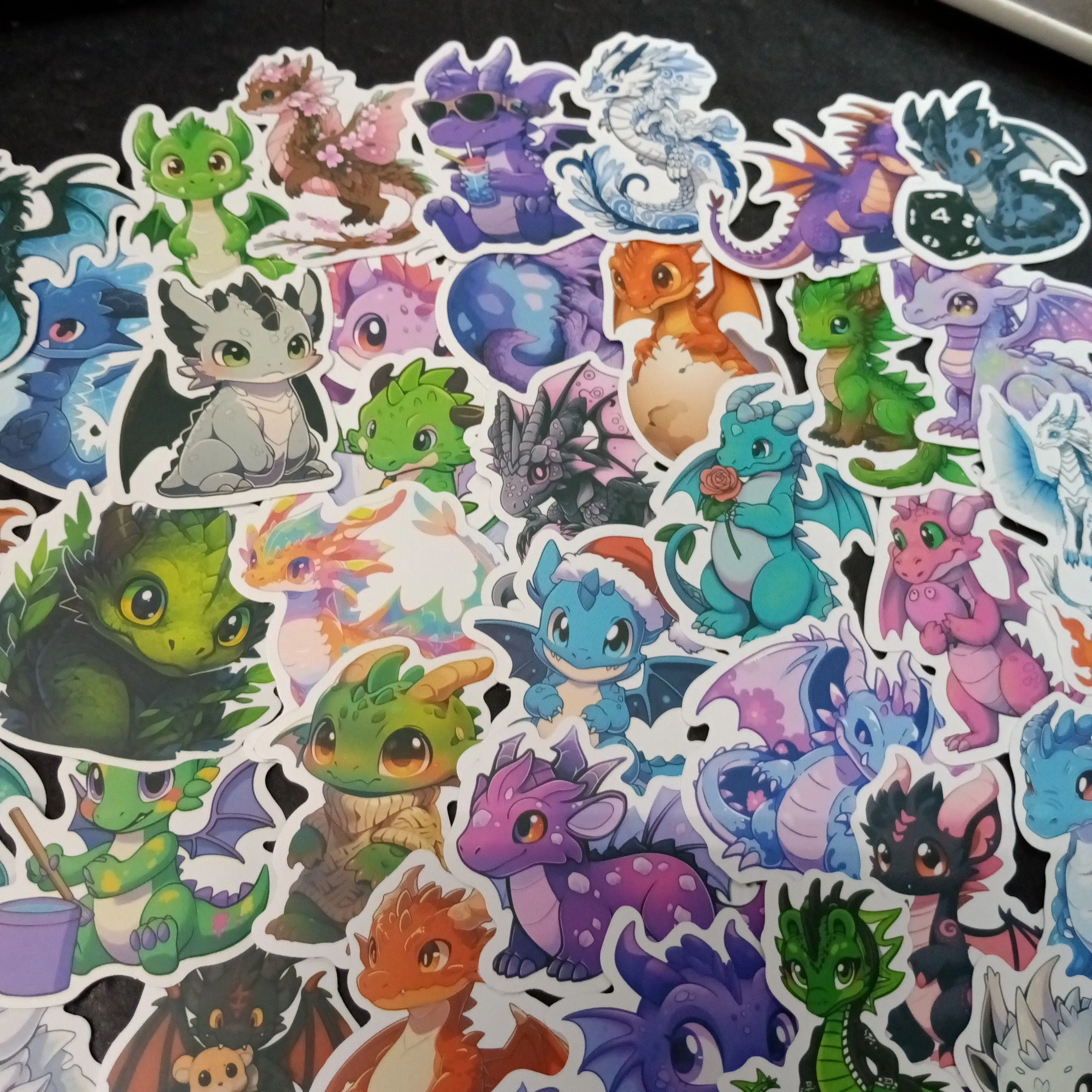 Product image for #0 Bloop the Chat or yourself 3 Random Dragon Stickers 