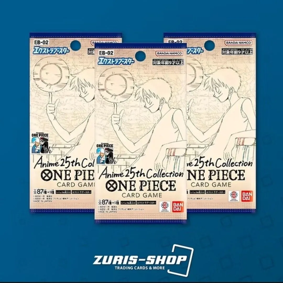 Product image for 2x One Piece Card Game EB-02 Booster Packs JP