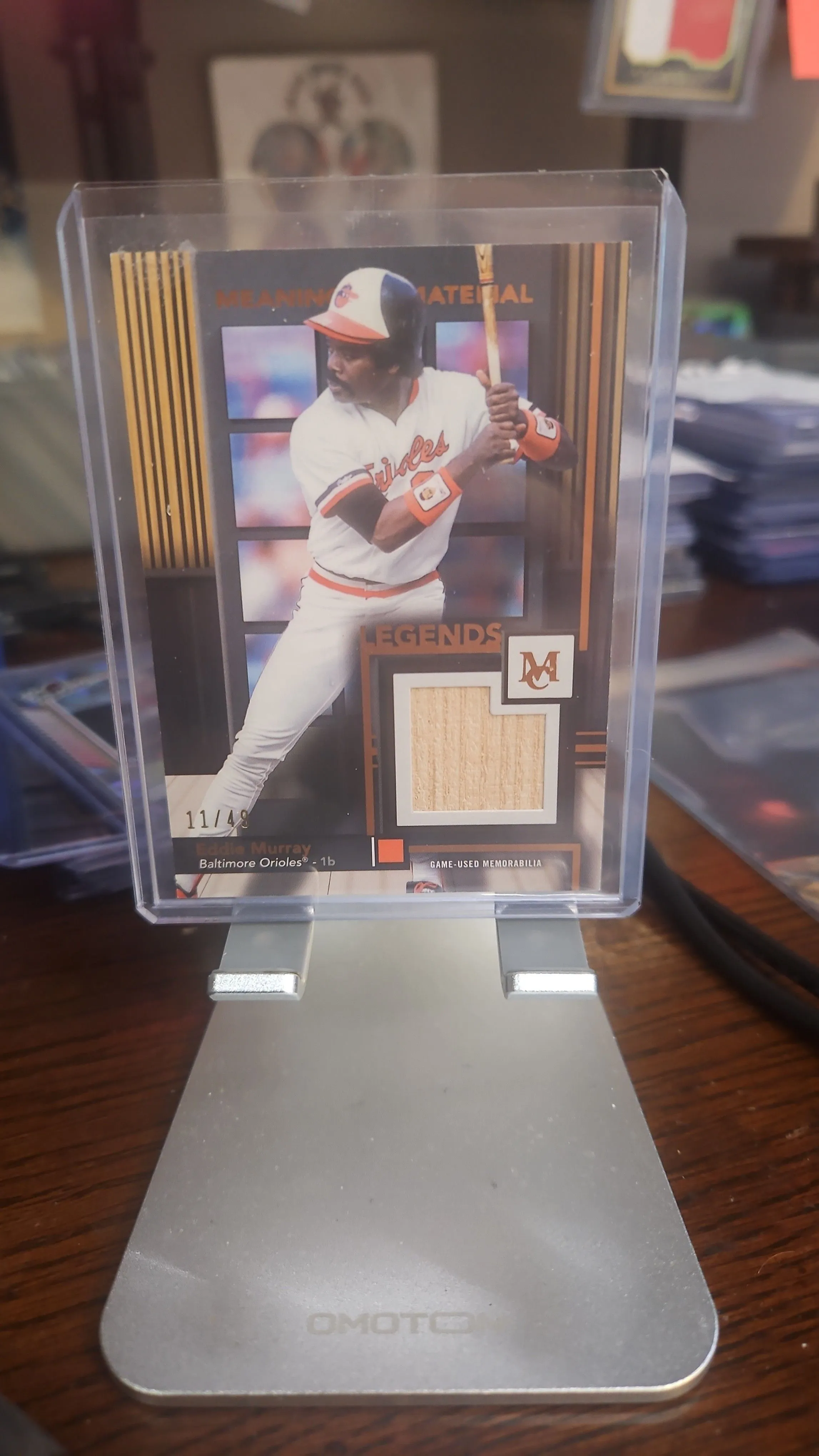Product image for Eddie Murray Game Used Bat Card....#d 11/49....2024 Topps Museum ..Orioles
