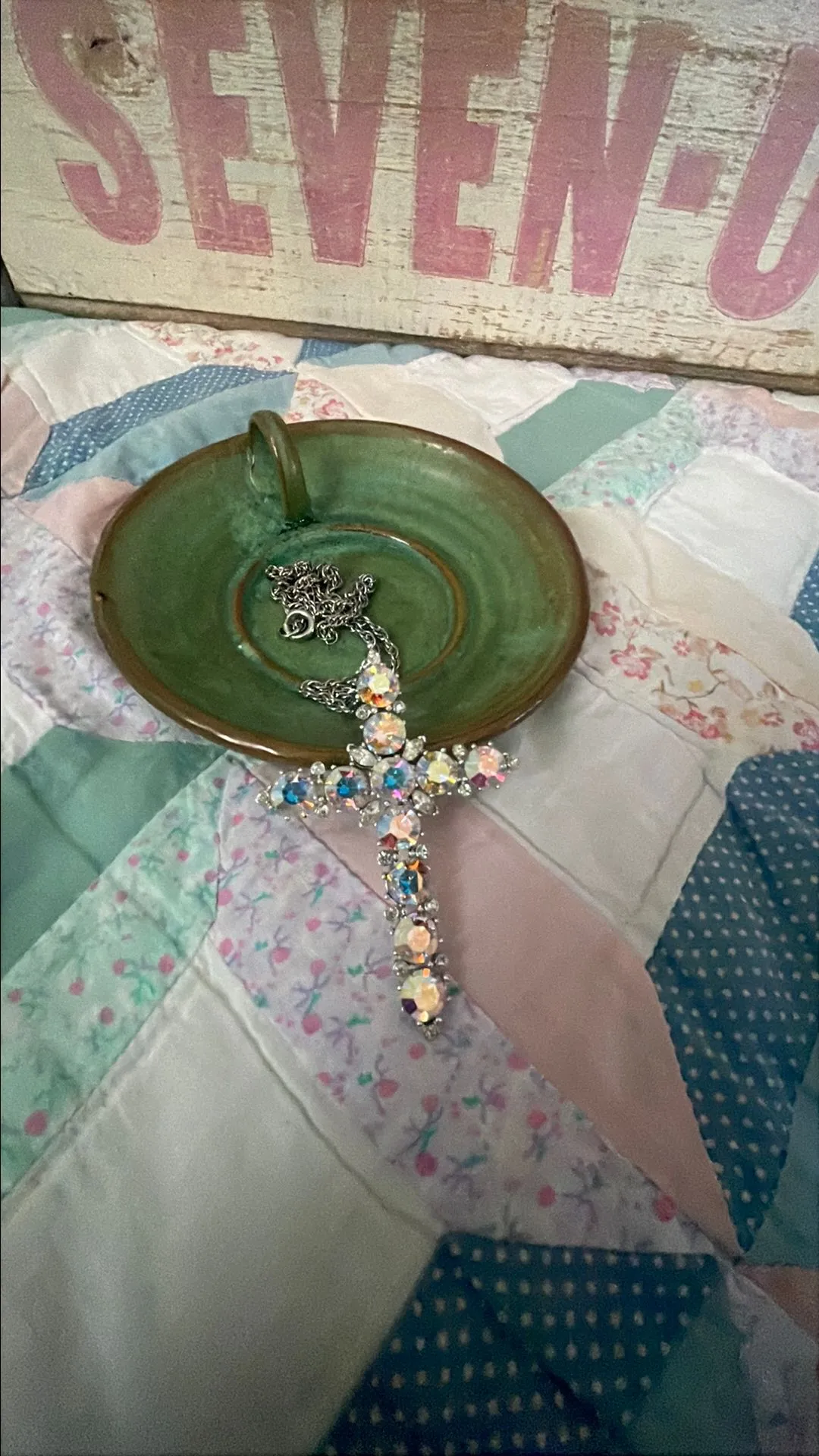 Product image for AB cross necklace