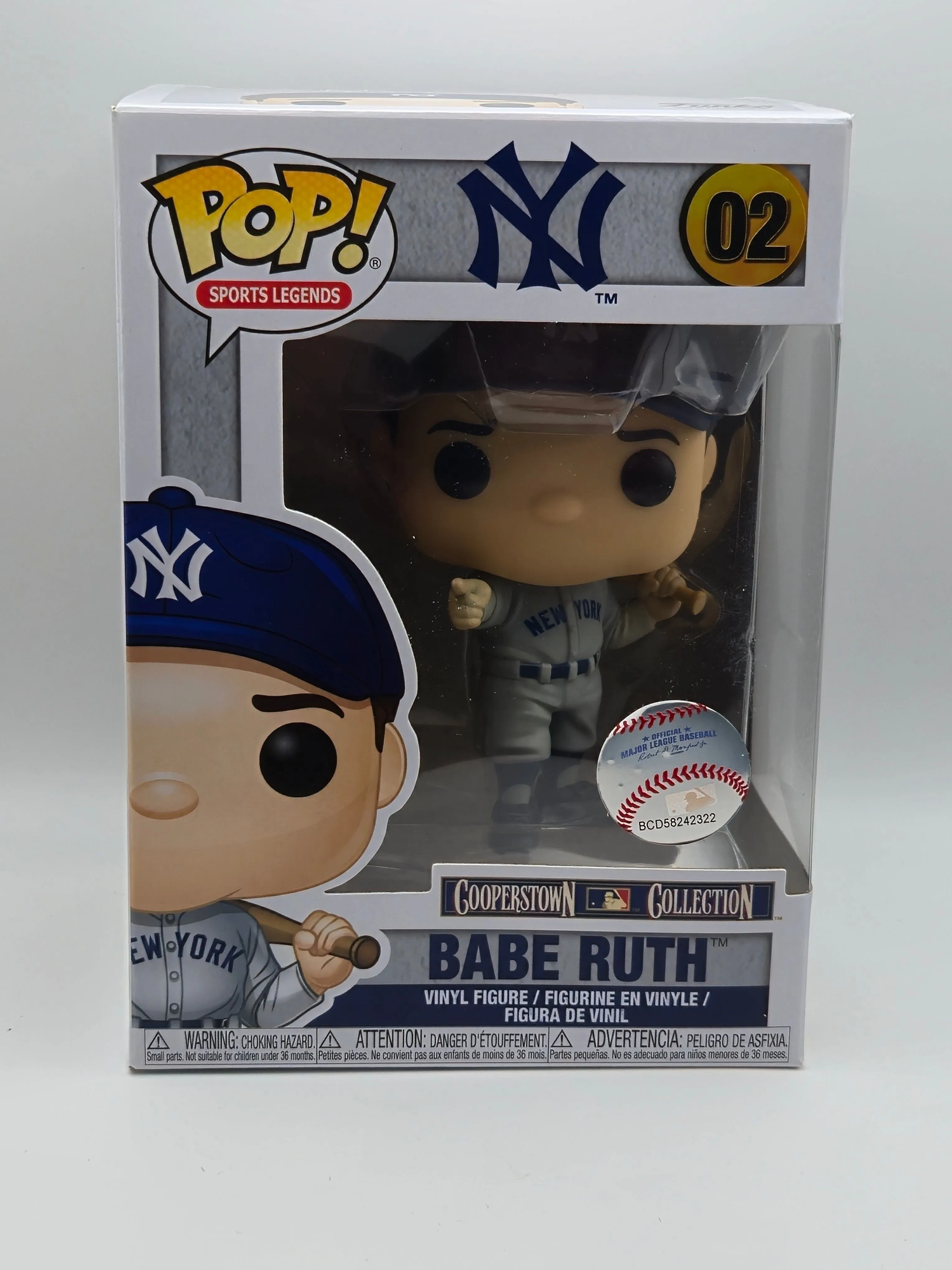 Product image for Babe Ruth Funko POP! Vinyl MLB Sports Legends #02 New York Yankees Cooperstown