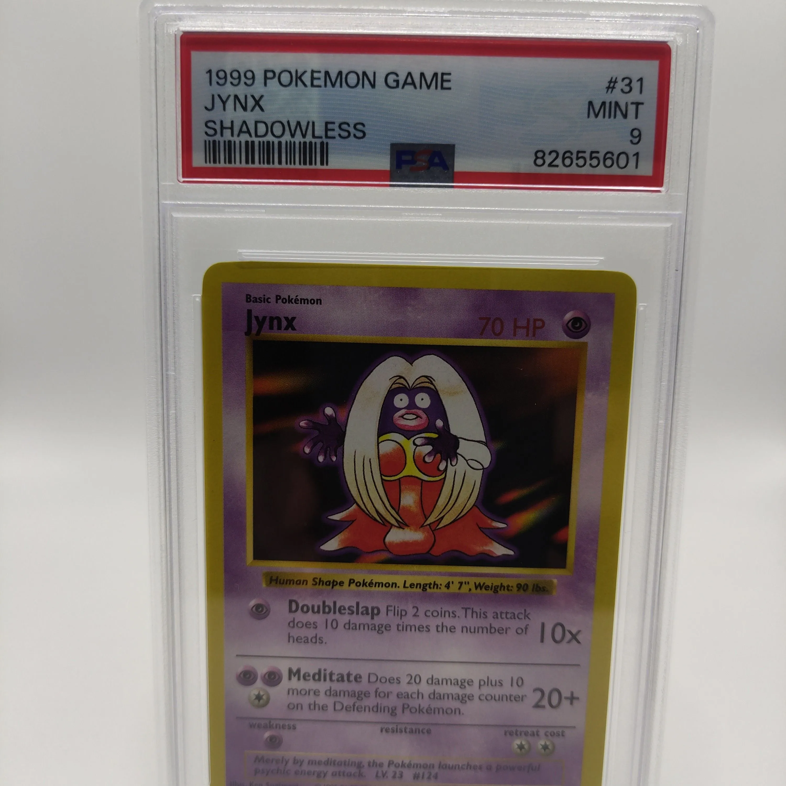 Product image for Base Set 1999 Pokemon Game Jynx Shadowless PSA MINT 9