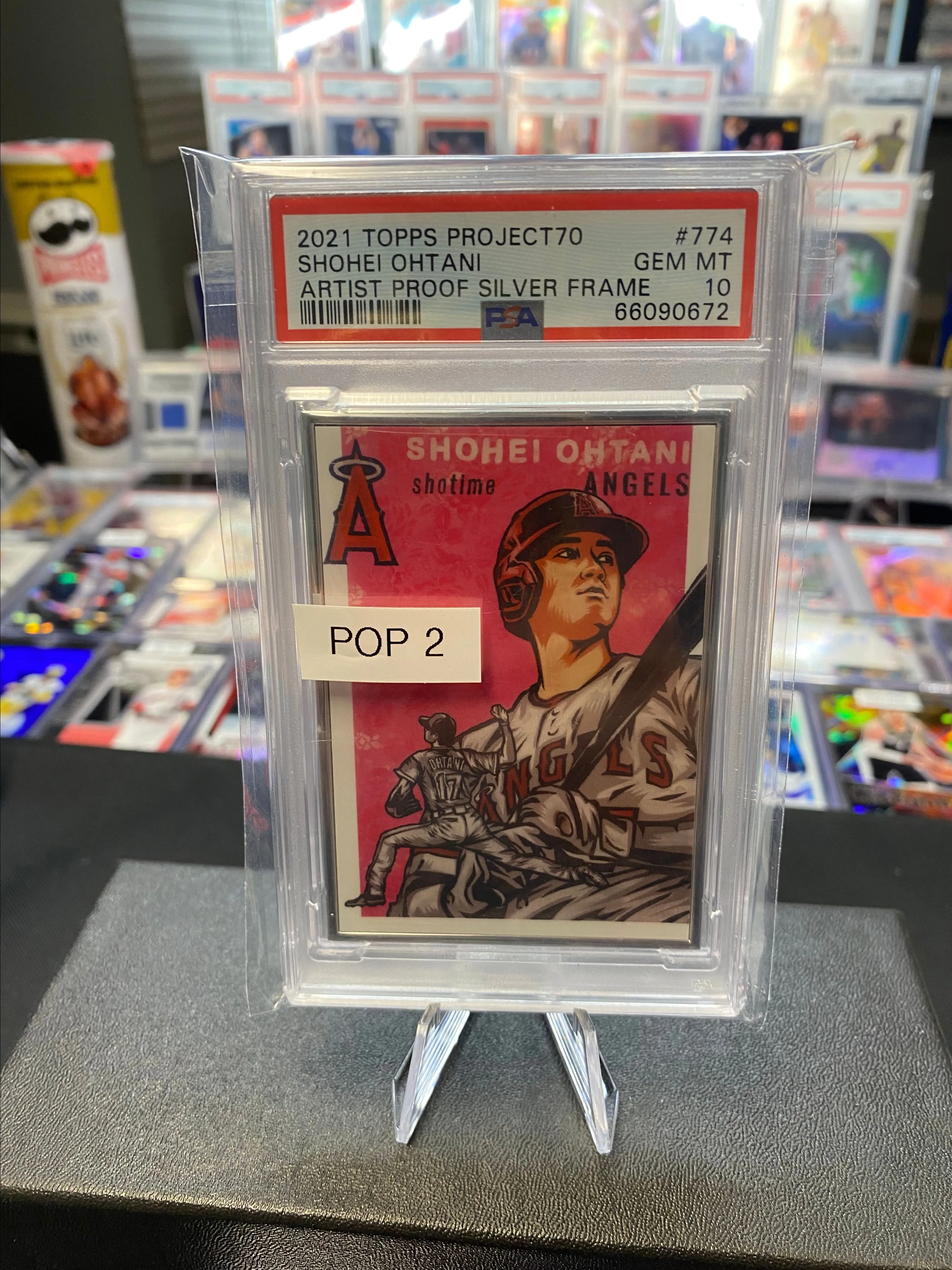 Product image for Shohei Ohtani Pop 2 2021 Project 70 artist proof 46/51 psa 10