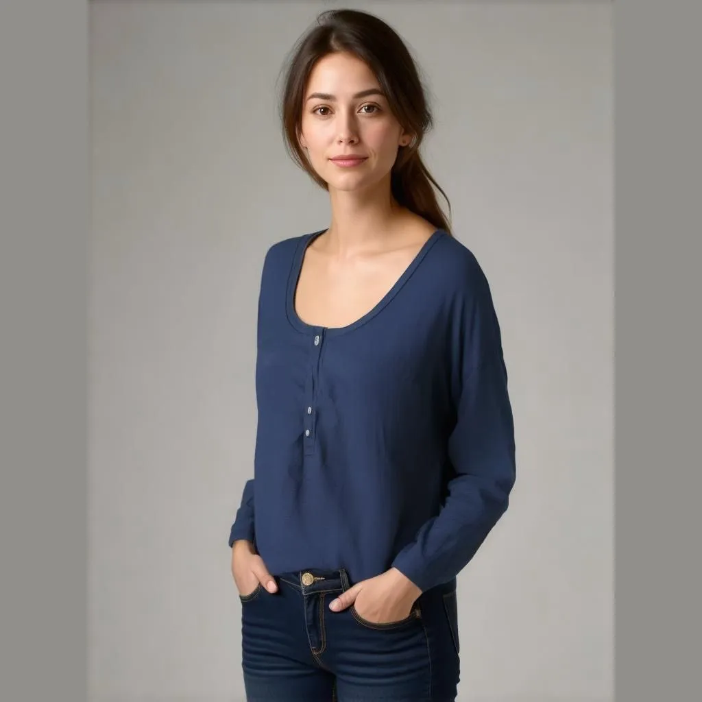 Product image for Women's Victoria's Secret Blouse, Size M, Navy